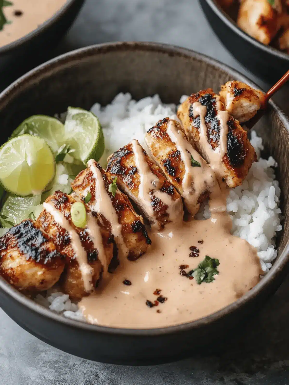 Sweet Chili Chicken Bowl with Coconut Lime Delight 4 Chicken Bowl with Coconut