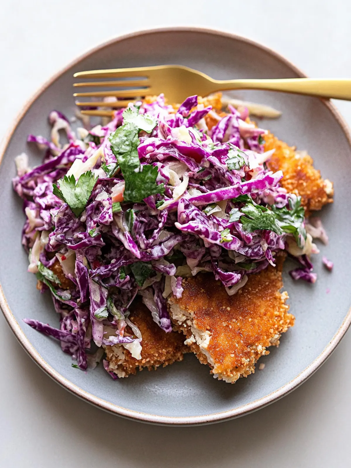 Crispy Tofu Cutlet with Cabbage Slaw for Crunchy Bliss 3 Crispy Tofu Cutlet with Cabbage Slaw