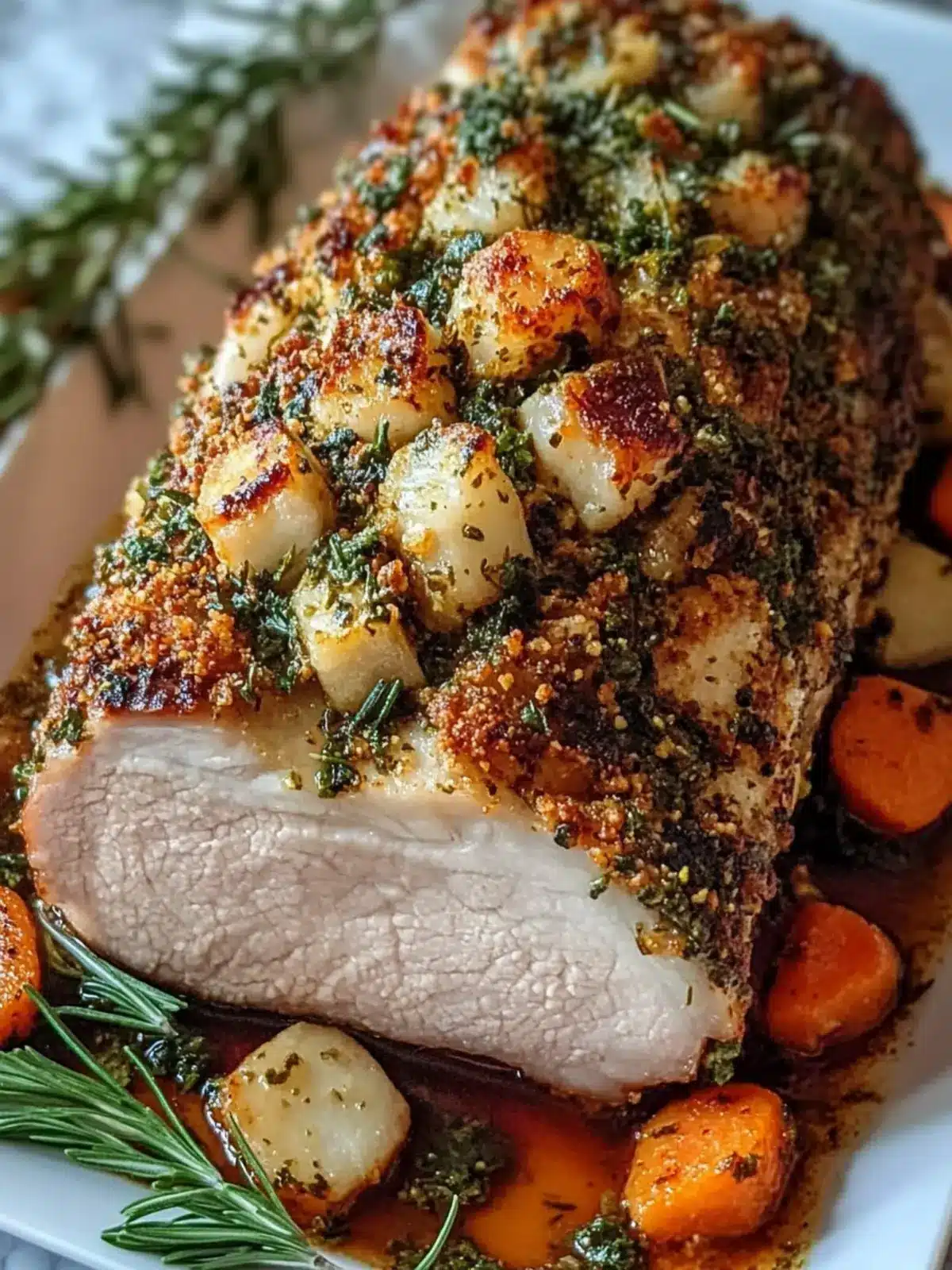 Herb Crusted Pork Loin Roast: A Juicy Delight for Dinner 4 Herb Crusted Pork Loin Roast