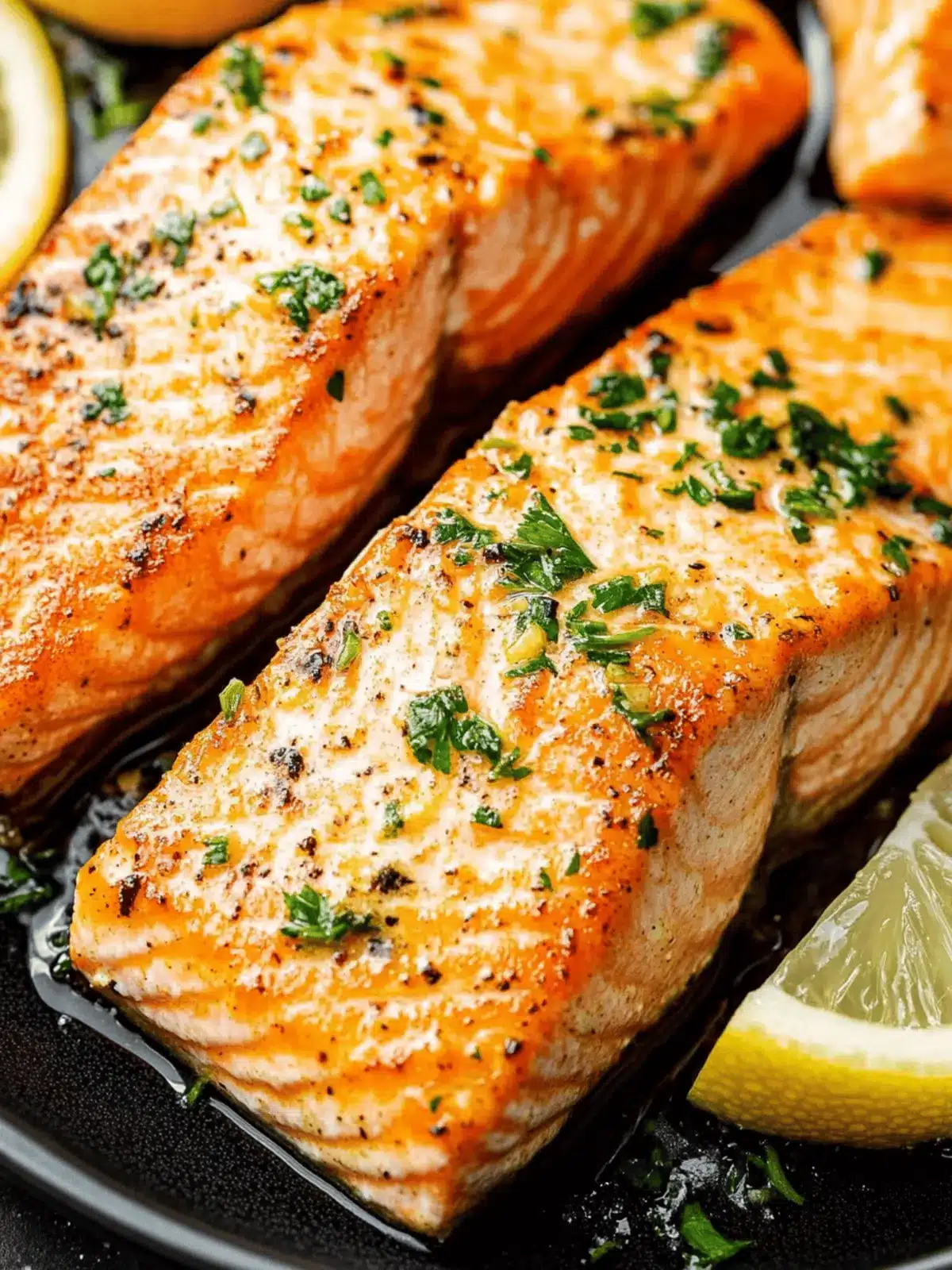 Savor Quick Garlic Butter Salmon with Zesty Lemon Twist 3 Garlic Butter Salmon