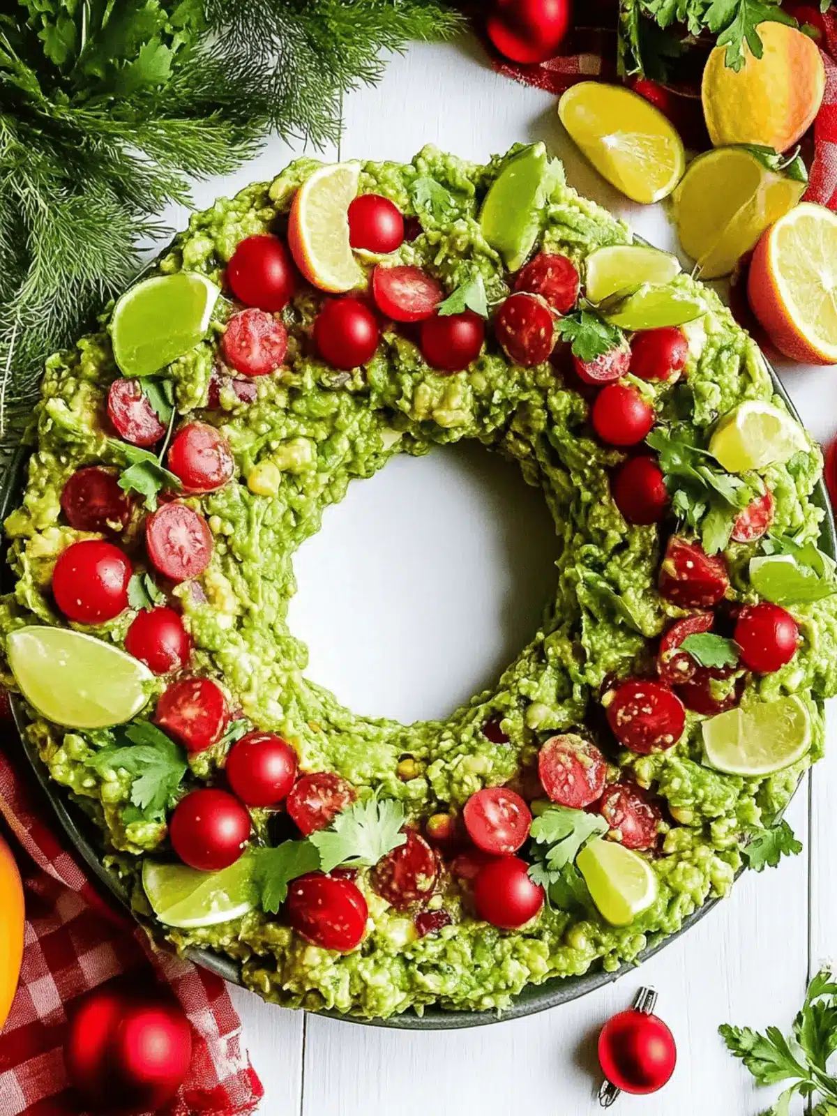 Festive Christmas Guacamole Wreath Appetizer To Wow Guests 4 Christmas Guacamole Wreath Appetizer