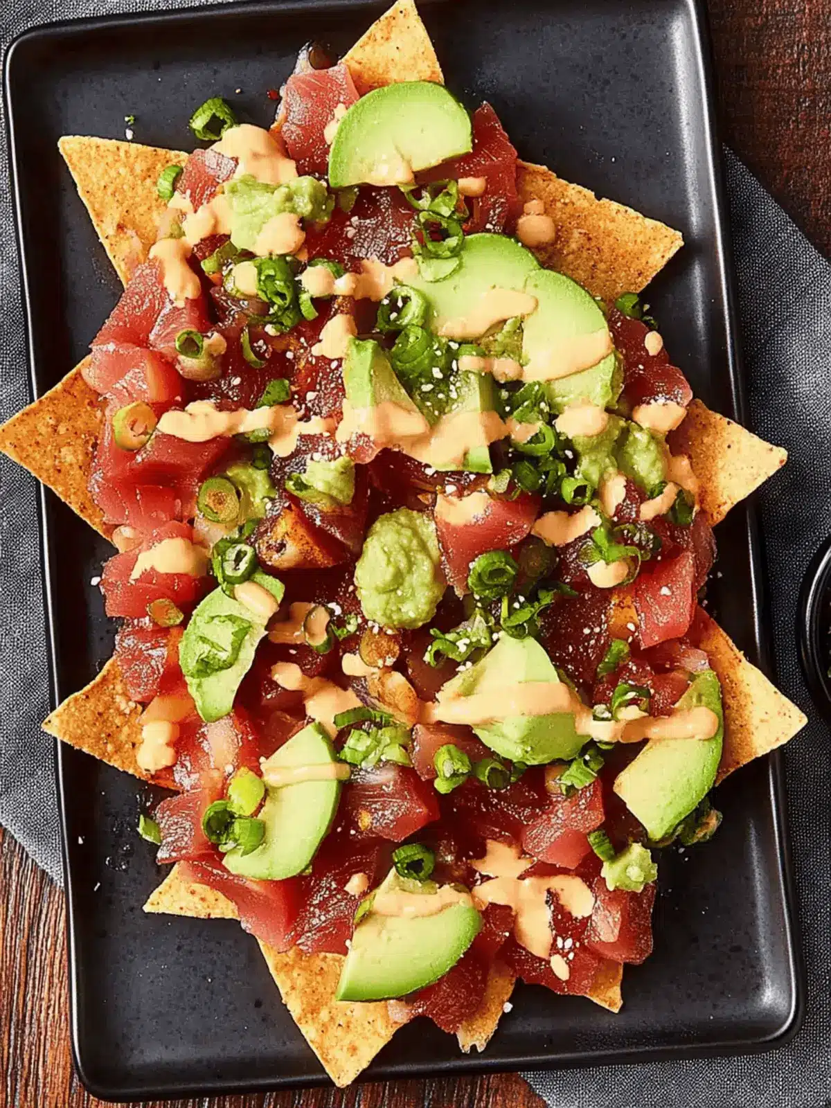 Spicy Ahi Tuna Poke Nachos: Your New Favorite Summer Snack 3 Spicy Ahi Tuna Poke Nachos