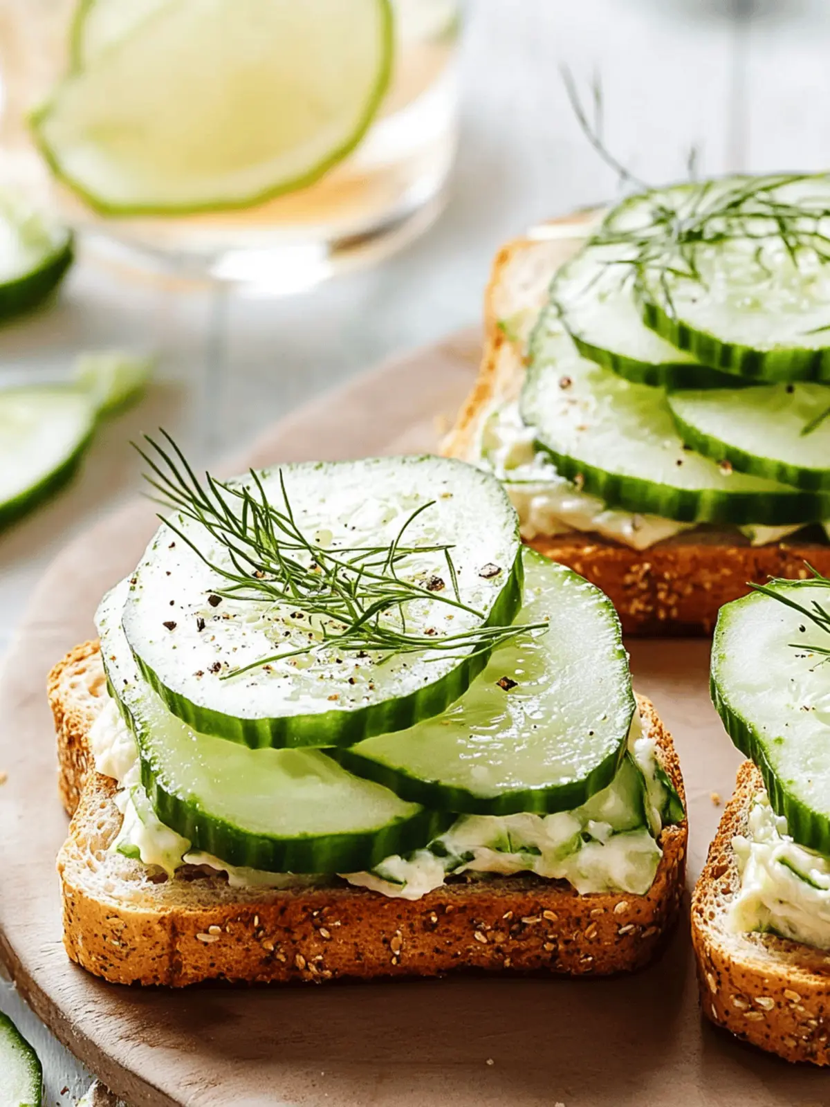 Savory Cucumber Sandwiches: The Perfect Tea Party Treat 2 Savory Cucumber Sandwiches