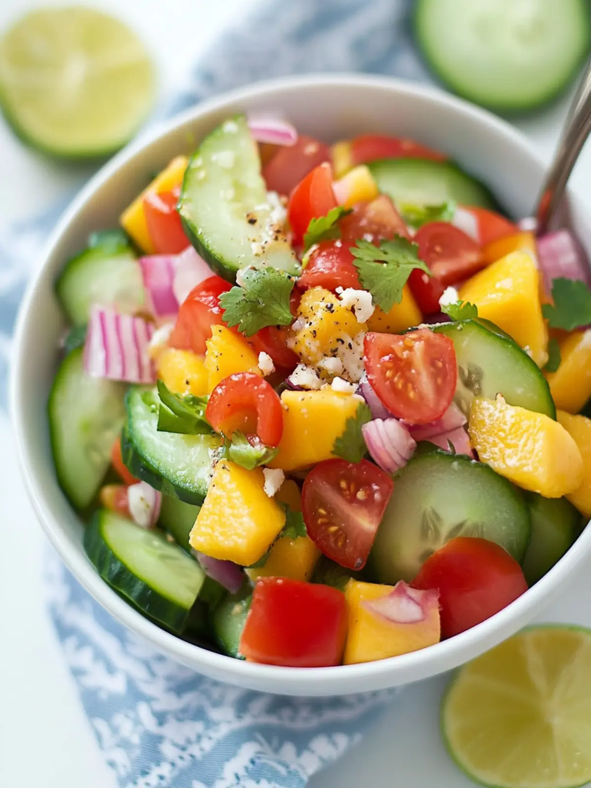 Delightful East African Mango and Cucumber Salad Recipe 4 East African Mango and Cucumber Salad