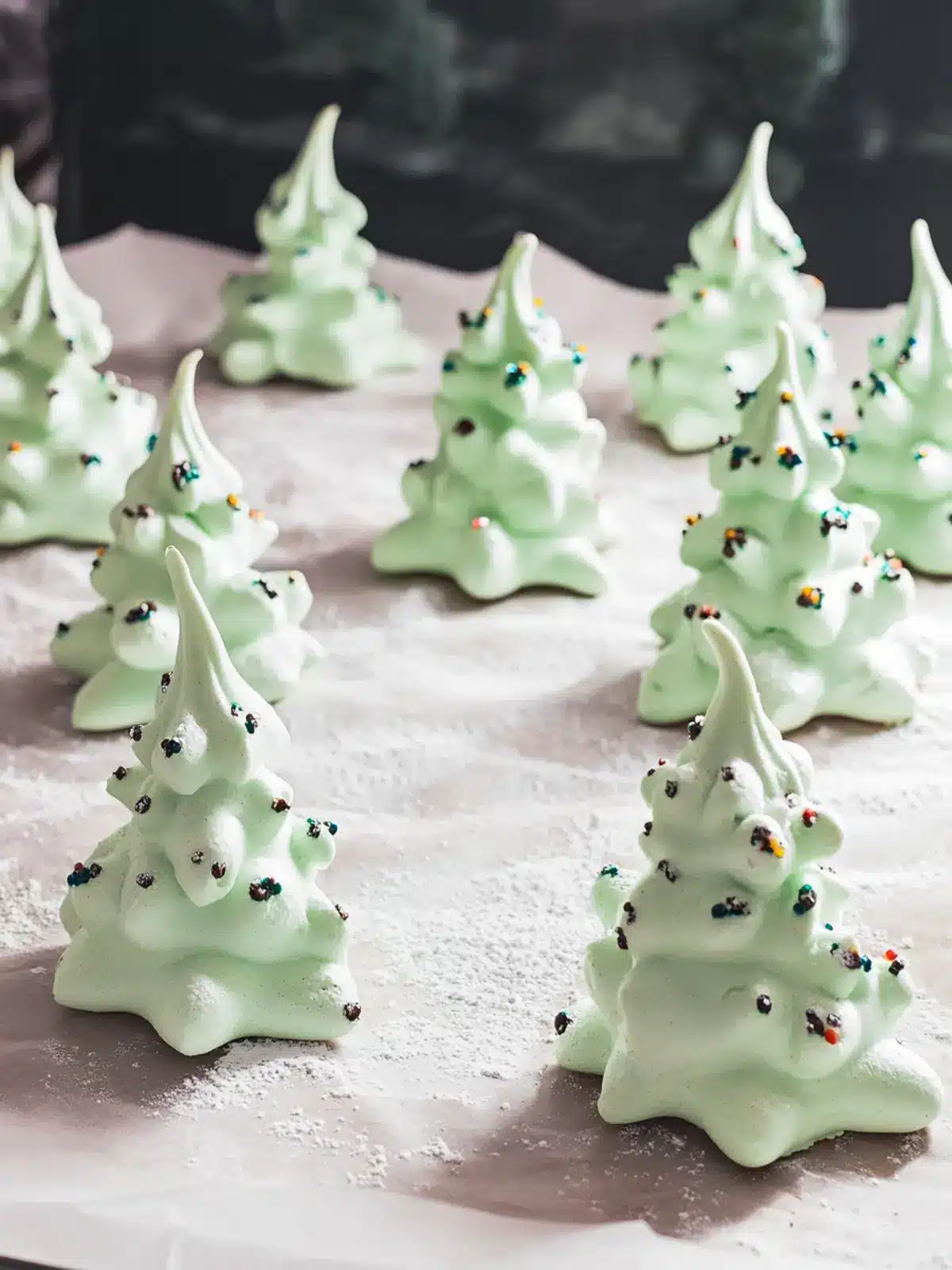 Meringue Christmas Trees: Festive Delight for Sweet Lovers 2 Meringue Christmas Trees