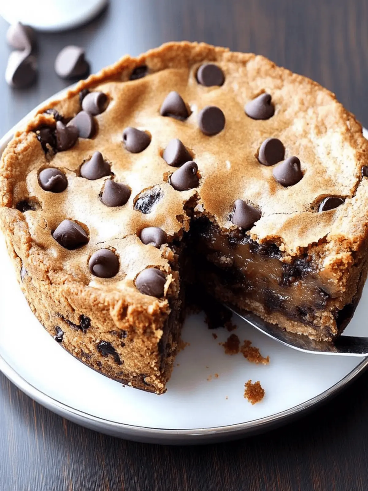 Decadent Healthy Chocolate Chip Cookie Pie Your New Favorite Dessert 4 Healthy Chocolate Chip Cookie Pie
