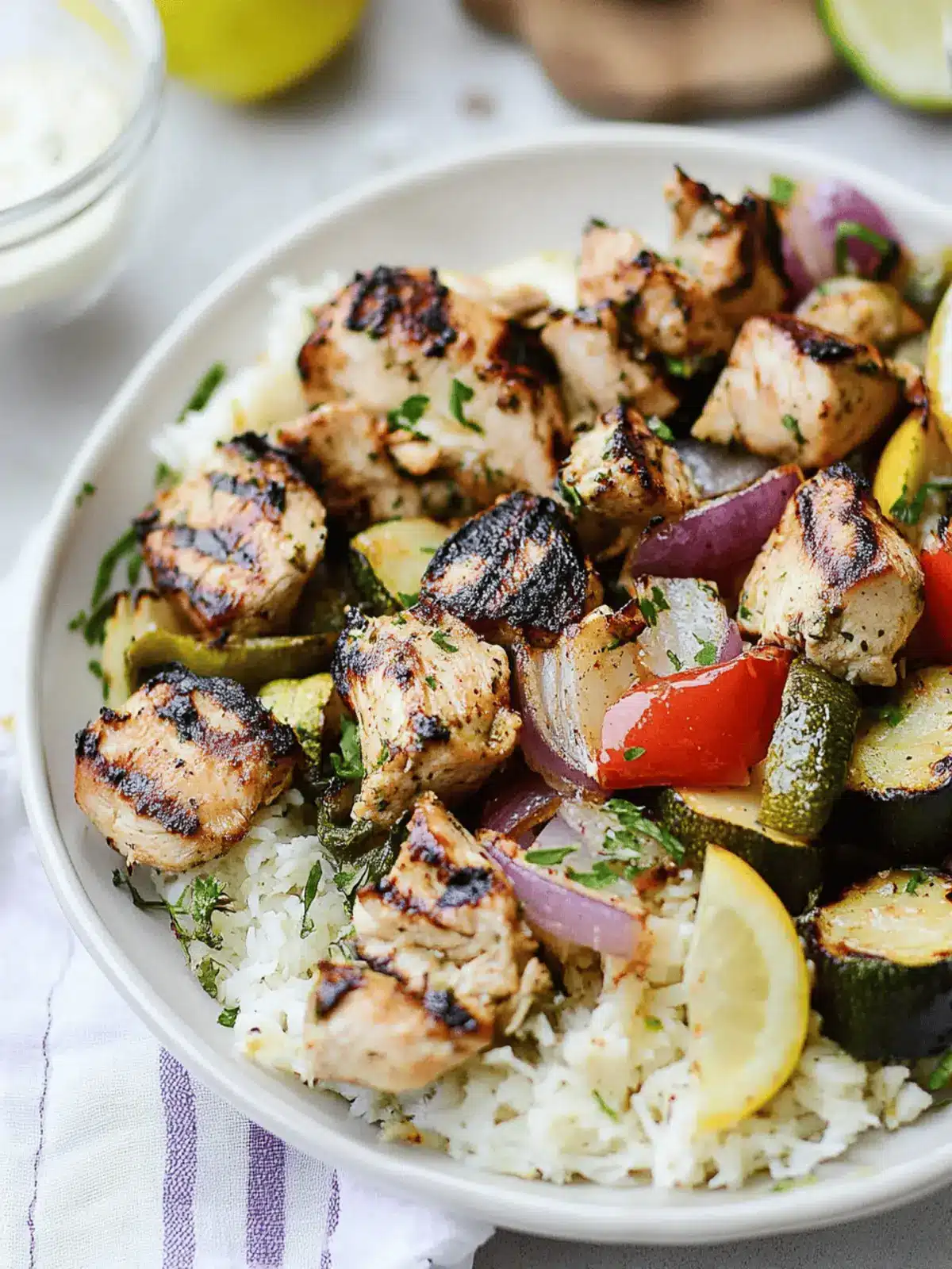 Delicious Chicken Souvlaki with Grilled Vegetables at Home 2 Chicken Souvlaki with Grilled Vegetables