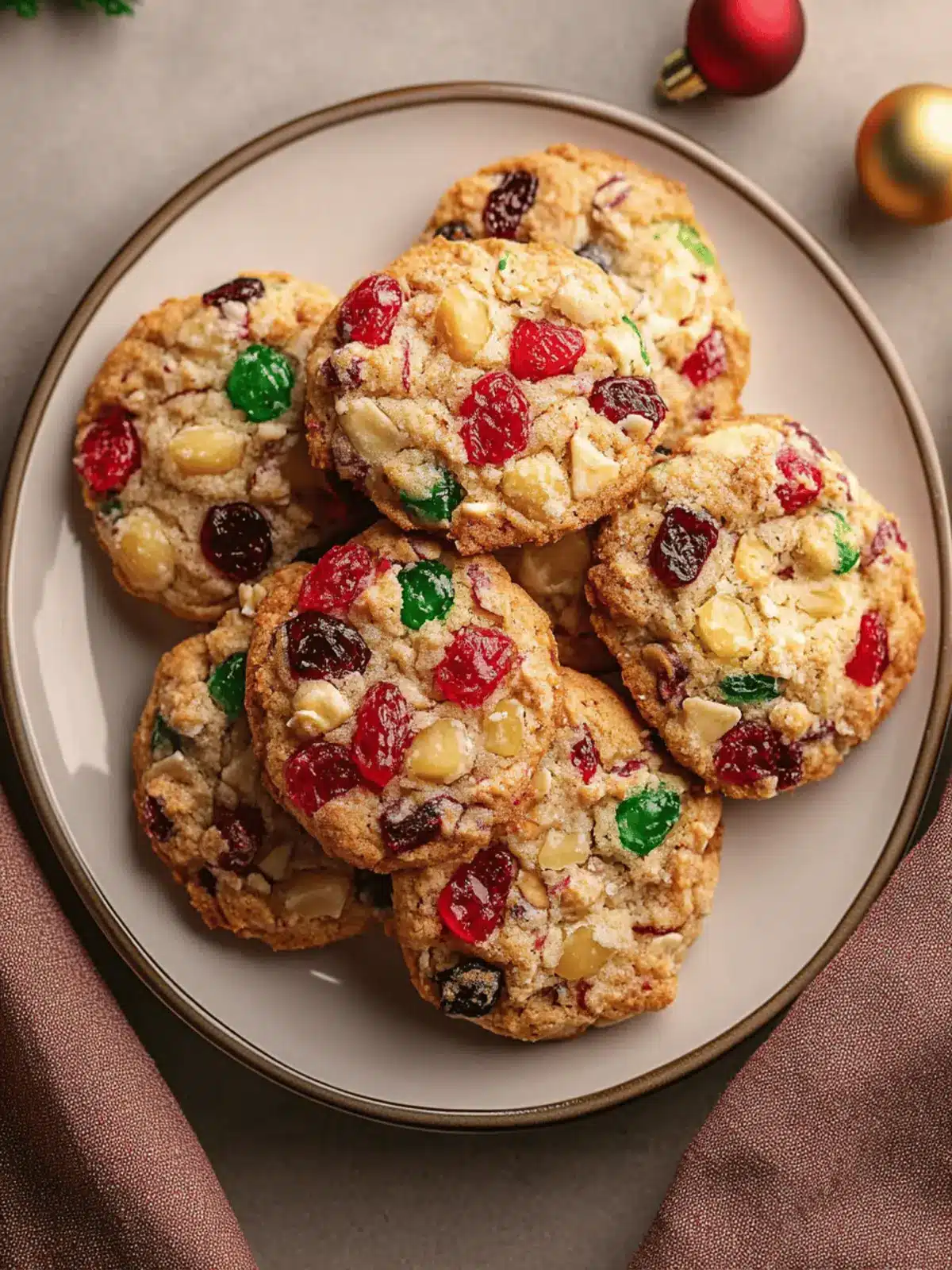 Easy Christmas Fruitcake Cookies for Festive Holiday Gifting 4 Easy Christmas Fruitcake Cookies