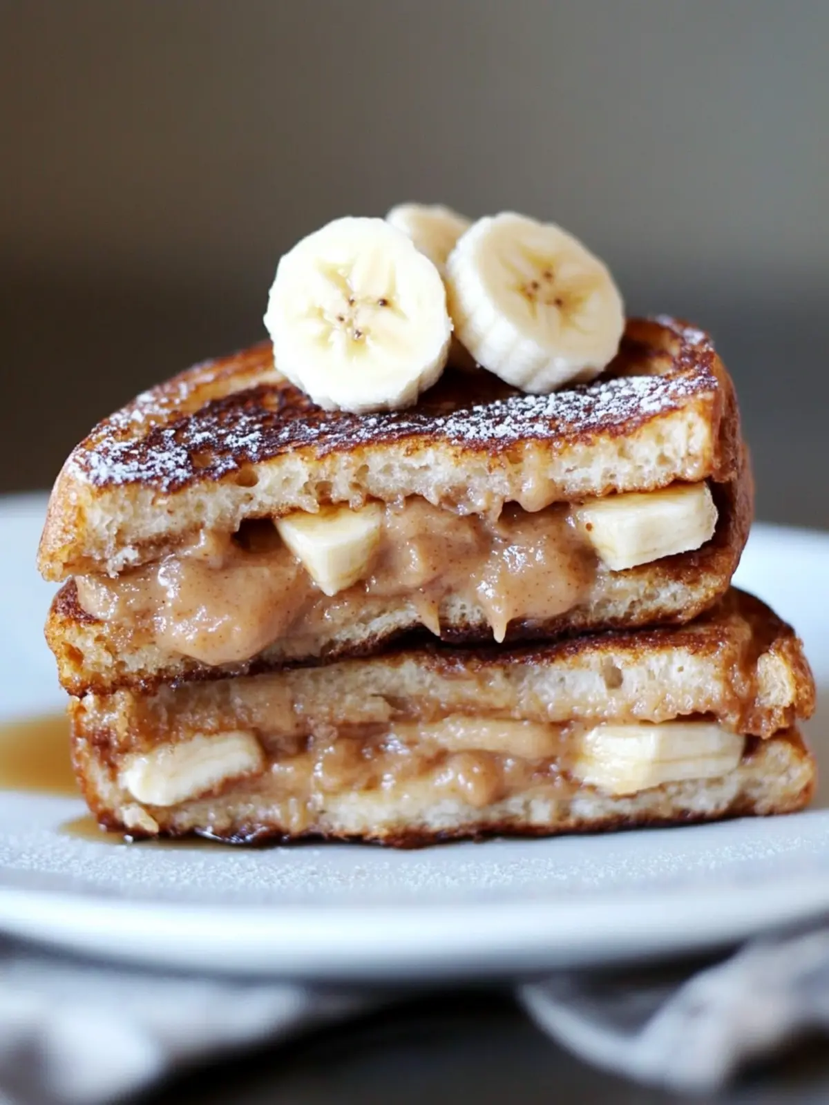 Peanut Butter & Banana Stuffed French Toast Bliss 4 Peanut Butter & Banana Stuffed French Toast