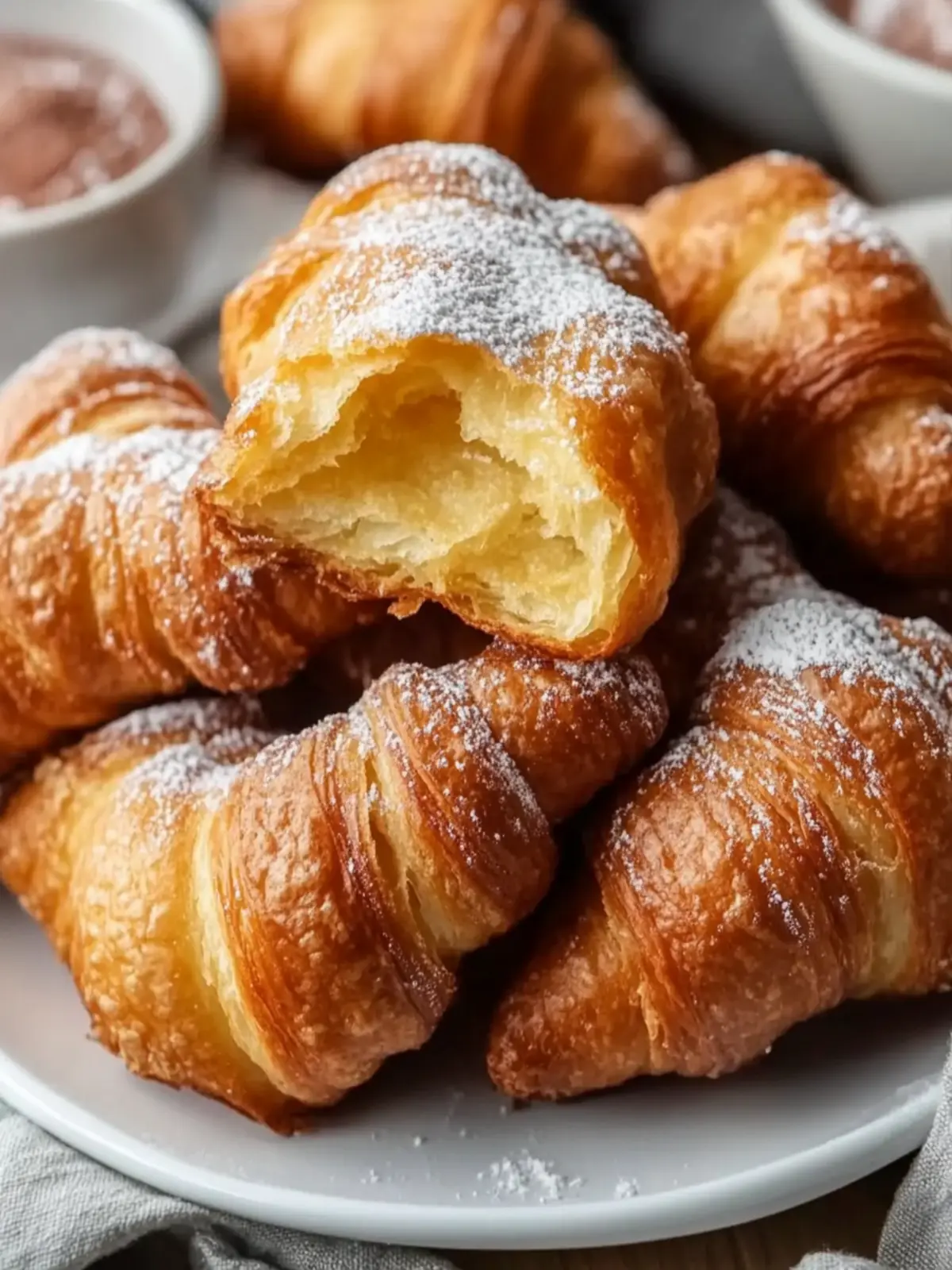 Fried Croissant Beignets: Heavenly Flaky Treats Made Easy 2 Fried Croissant Beignets