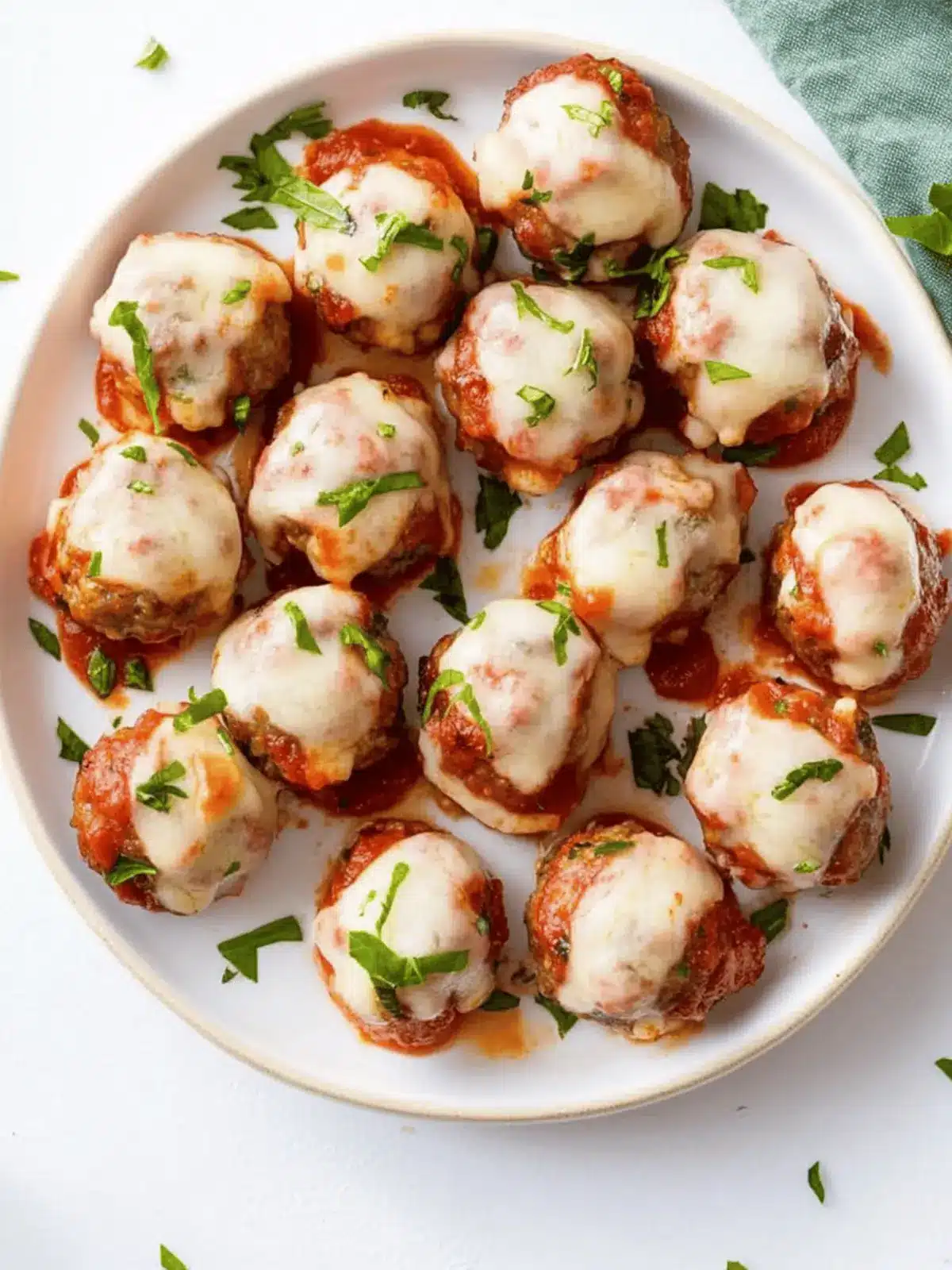 Melty Meatball Poppers with Simple Marinara Sauce Delight 3 Meatball Poppers with Simple Marinara Sauce
