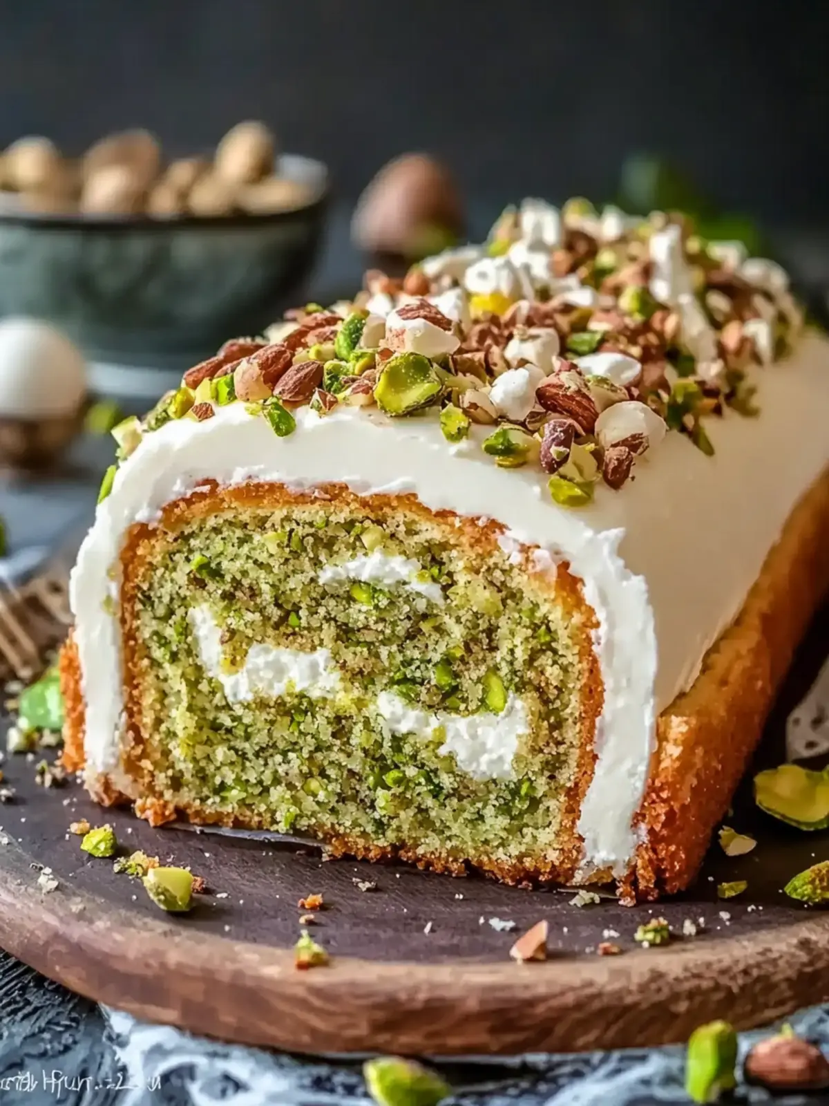 Irresistible Pistachio Almond Swiss Roll You ll Love to Make! 2 Pistachio Almond Swiss Roll
