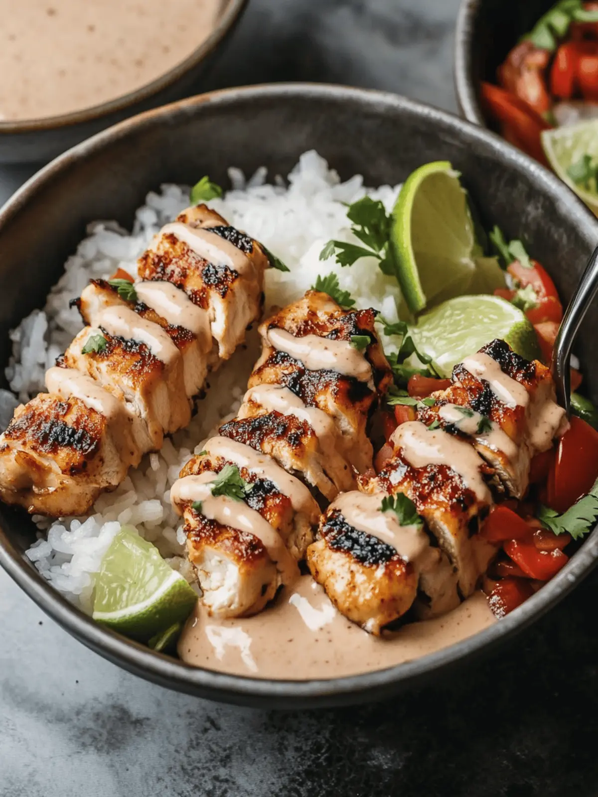 Sweet Chili Chicken Bowl with Coconut Lime Delight 2 Chicken Bowl with Coconut