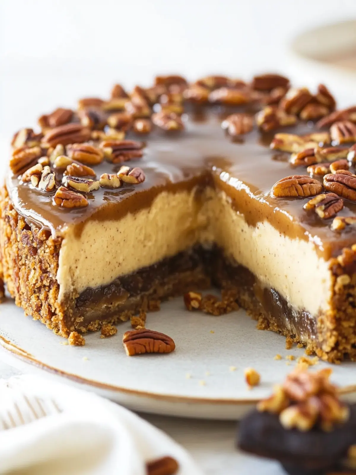 Irresistible Pecan Pie Cheesecake That Will Wow Everyone 3 Pecan Pie Cheesecake