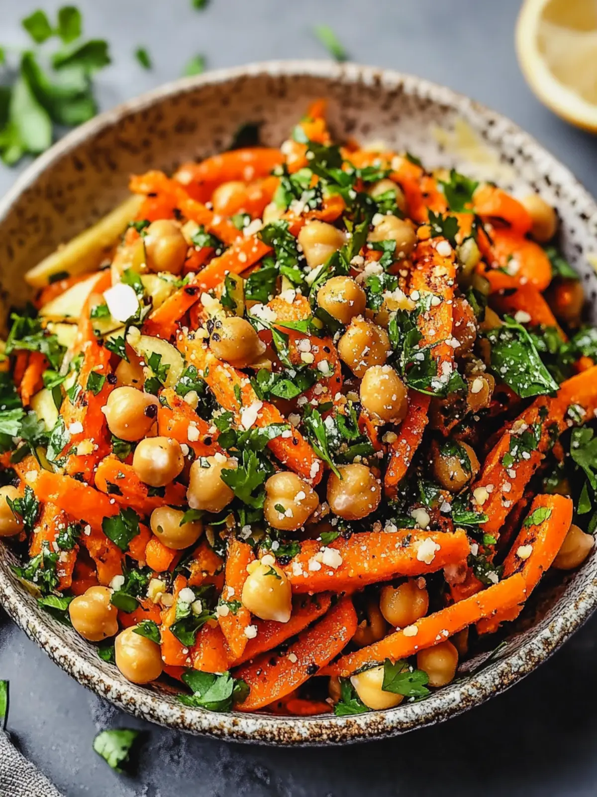 Moroccan Carrot Chickpea Salad: Fresh, Flavorful, and Easy! 4 Moroccan Carrot Chickpea Salad
