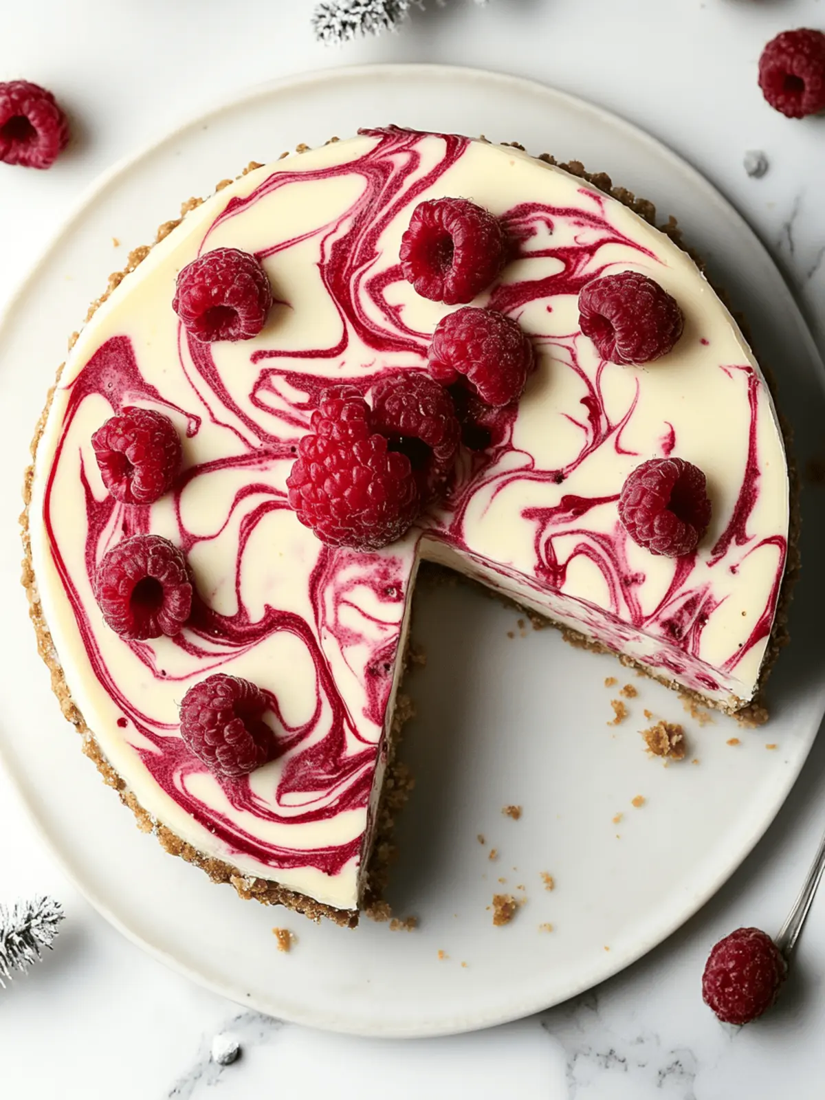 Velvety White Chocolate Raspberry Cheesecake Bliss 2 White Chocolate Raspberry Cheesecake