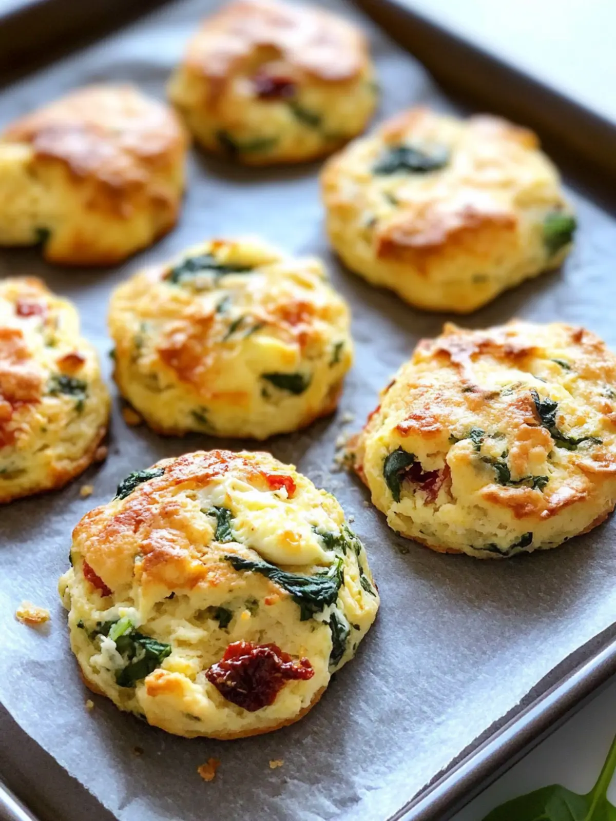 Easy Sun Dried Tomato + Spinach Egg Biscuits That Wow 2 Easy Sun Dried Tomato + Spinach Egg Biscuits