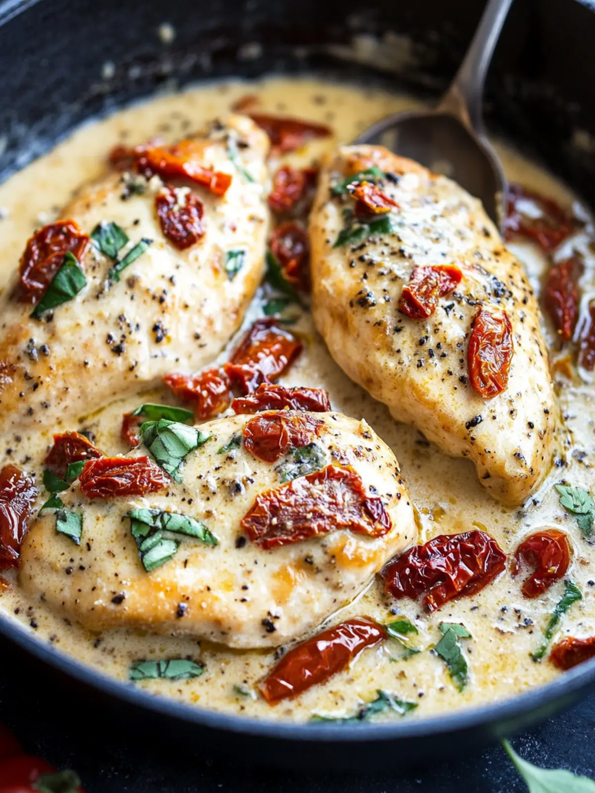 Easy Chicken in a Creamy Parmesan and Sundried Tomato Sauce 2 Chicken in a Creamy Parmesan and Sundried Tomato Sauce