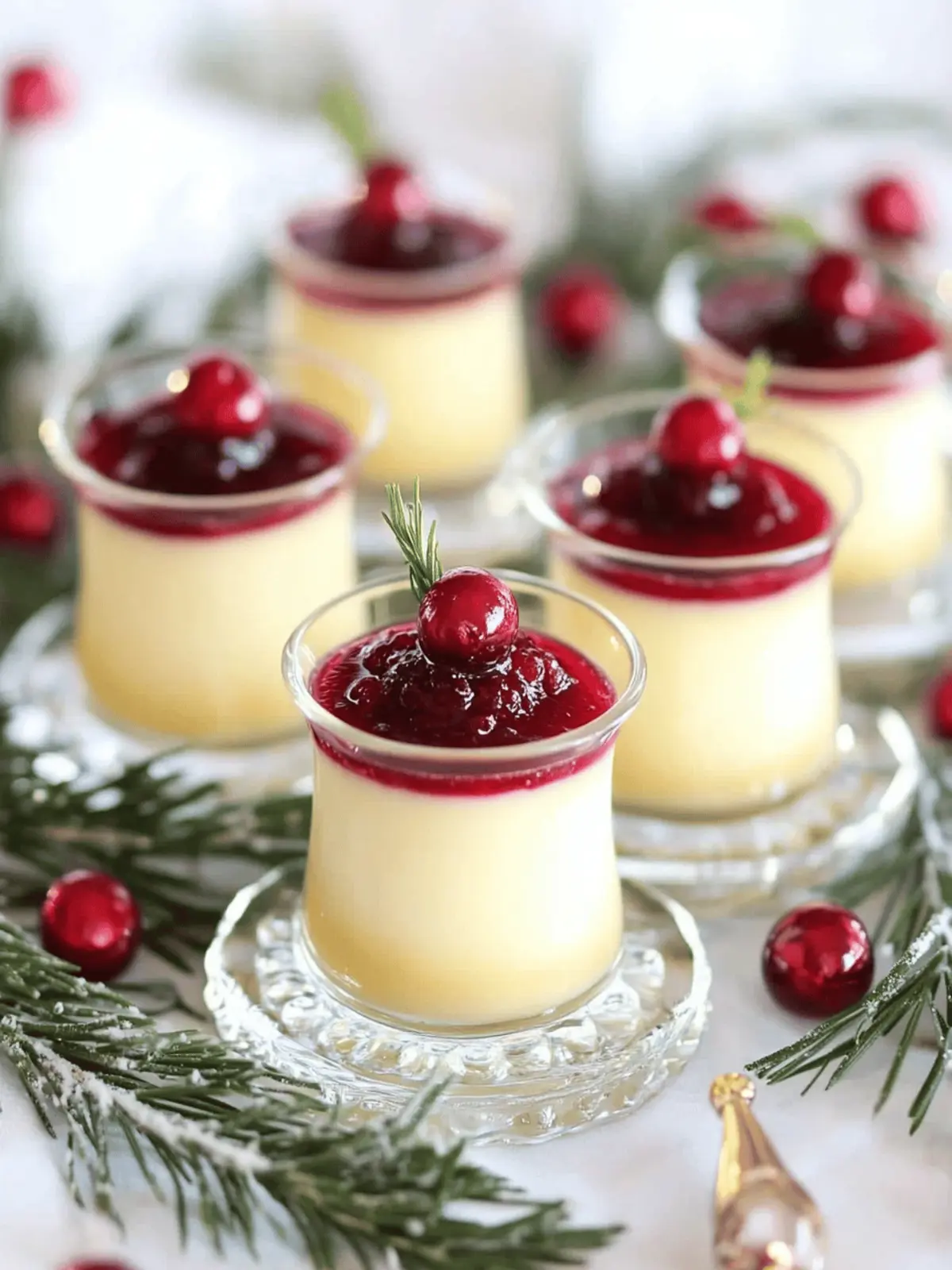Eggnog Panna Cotta with Spiked Cranberry Sauce Delight 3 Eggnog Panna Cotta with Spiked Cranberry Sauce
