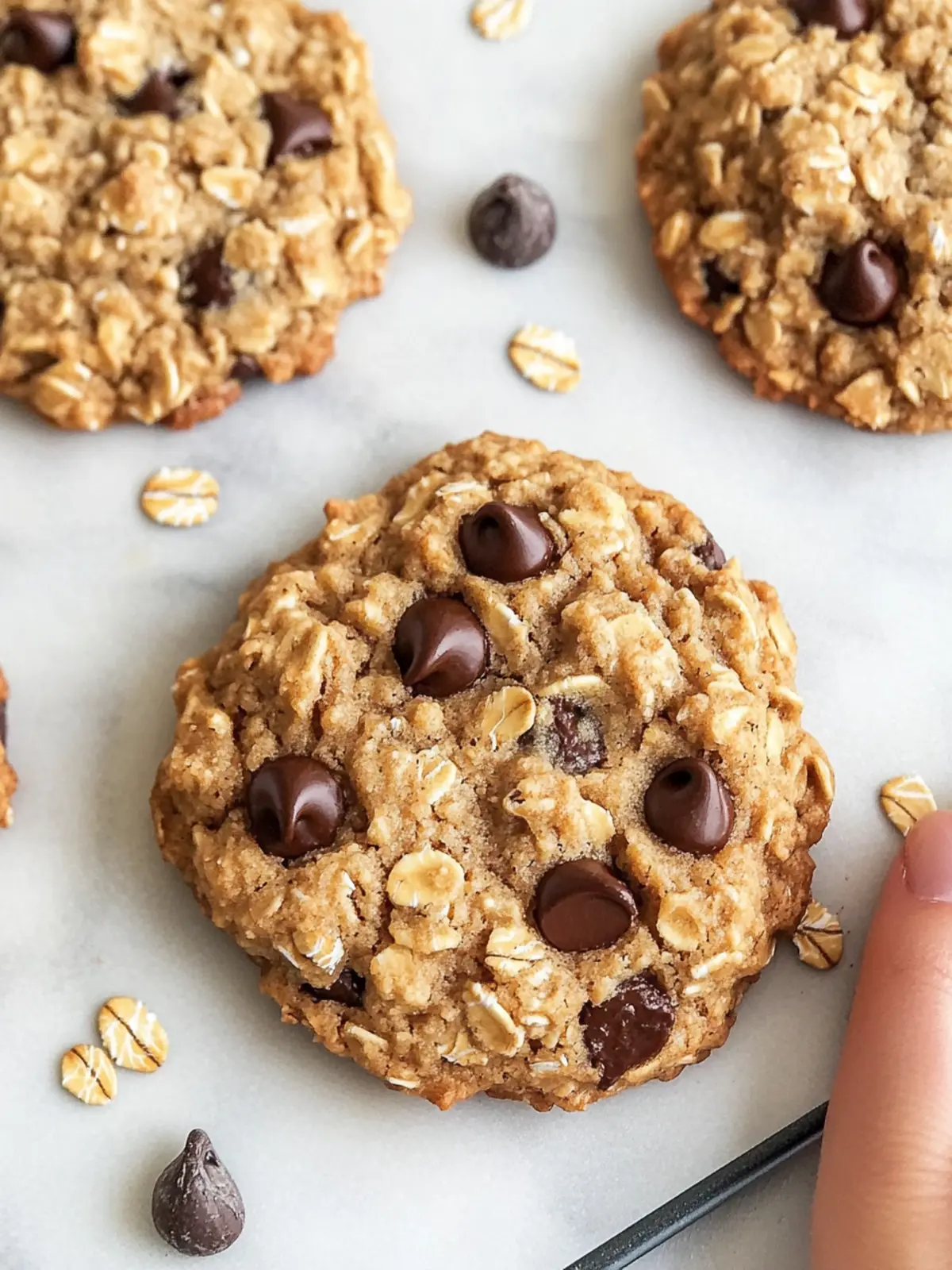 Irresistibly Soft Peanut Butter Oatmeal Chocolate Chip Cookies 2 Peanut Butter Oatmeal Chocolate Chip Cookies