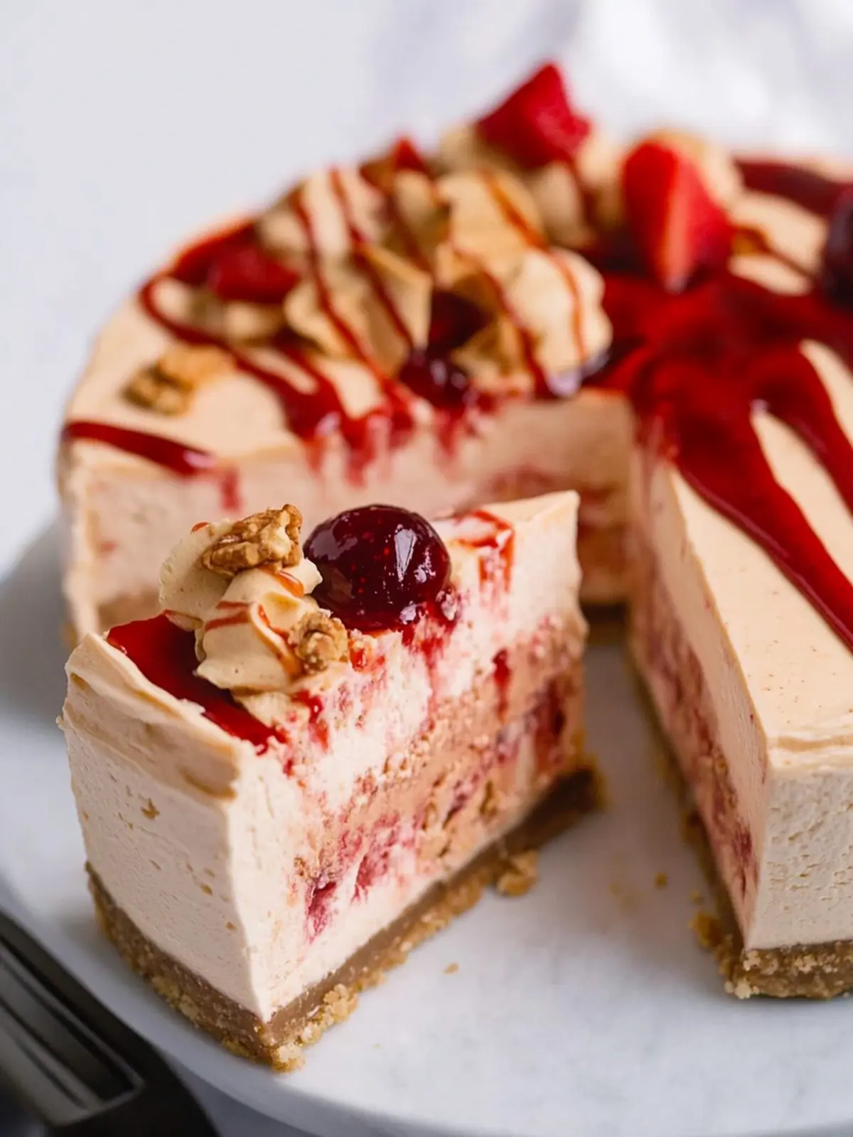 Irresistible Peanut Butter & Jelly Cheesecake Dream 3 Peanut Butter & Jelly Cheesecake