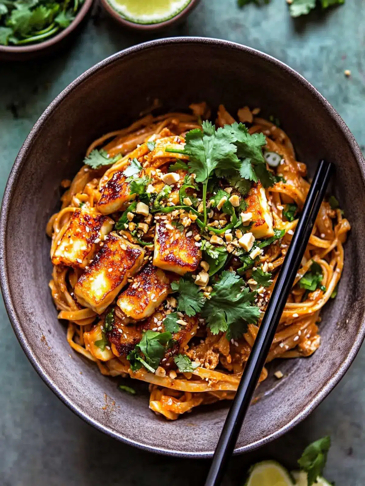 Chili Crisp Peanut Noodles with Crispy Halloumi Magic 4 Chili Crisp Peanut Noodles with Crispy Halloumi