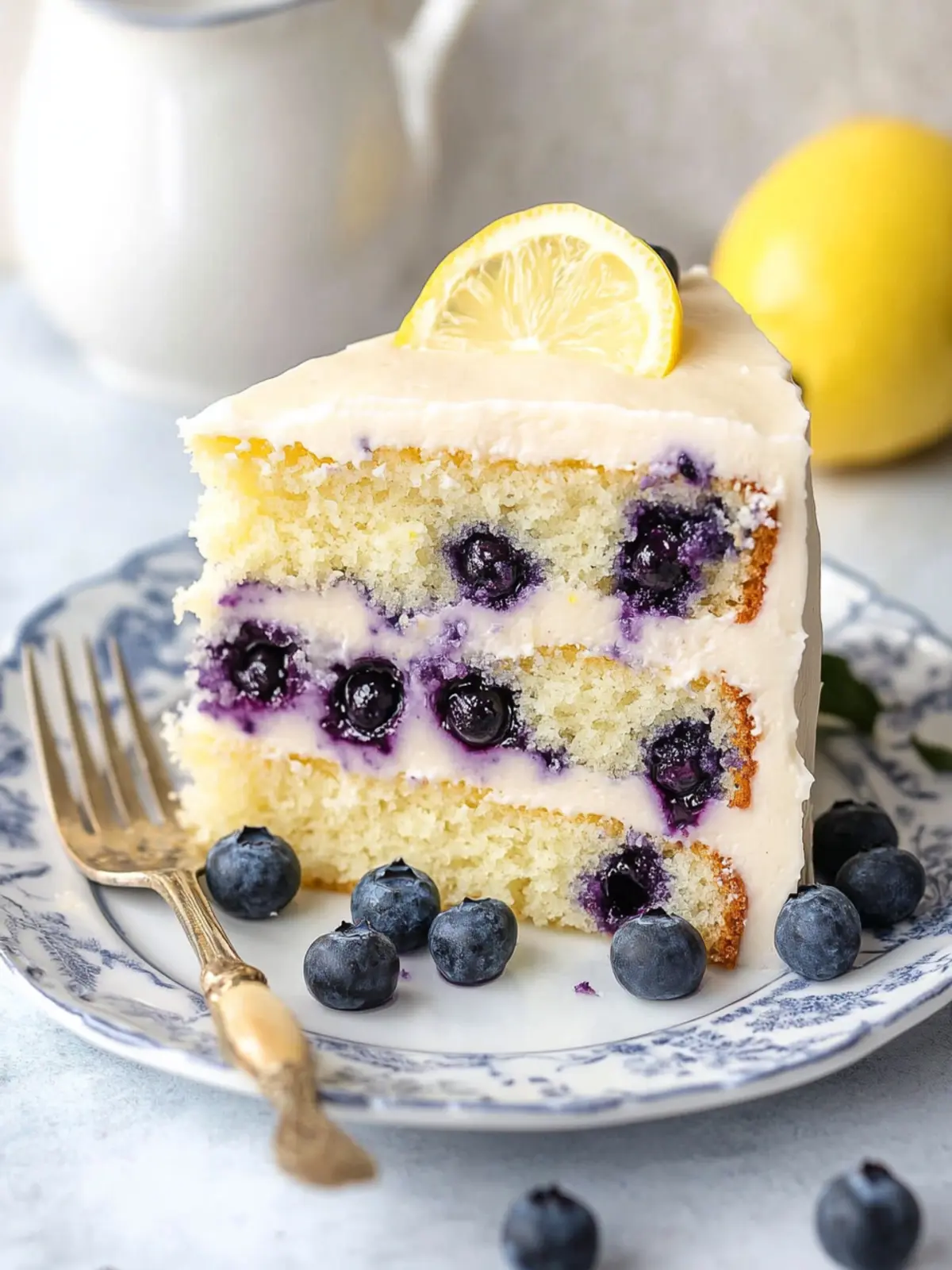 Irresistible Lemon Blueberry Cake for Sunny Days 4 Lemon Blueberry Cake