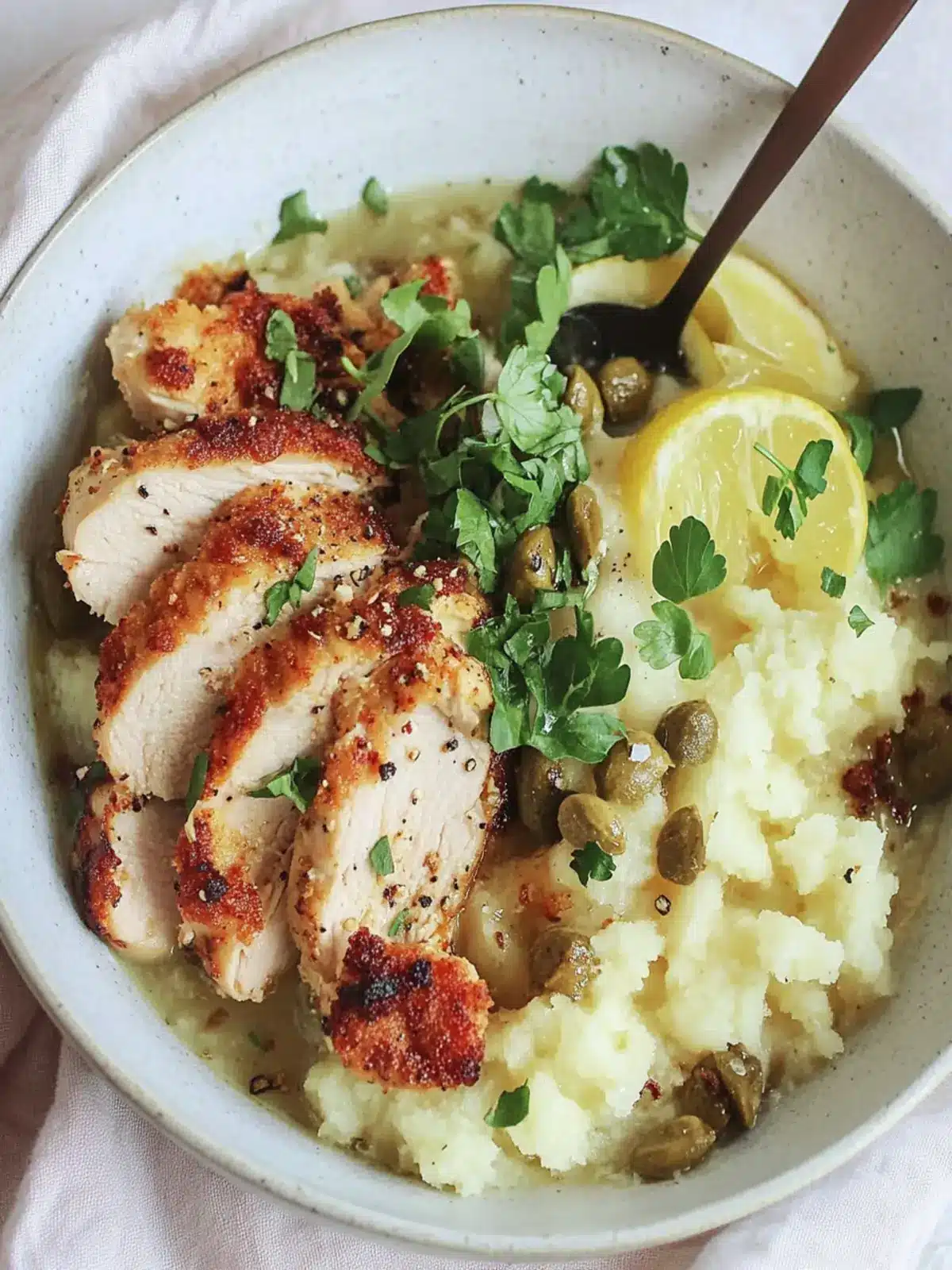Vegan Chicken Cutlets with Zesty Piccata Sauce Delight 4 Vegan Chicken
