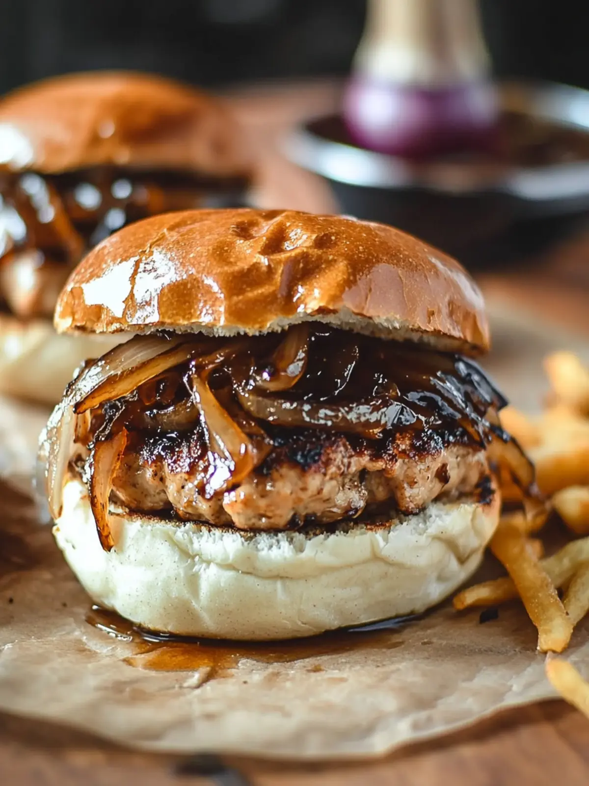 Balsamic Caramelized Onion Turkey Burgers You ll Crave Daily 3 Balsamic Caramelized Onion Turkey Burgers