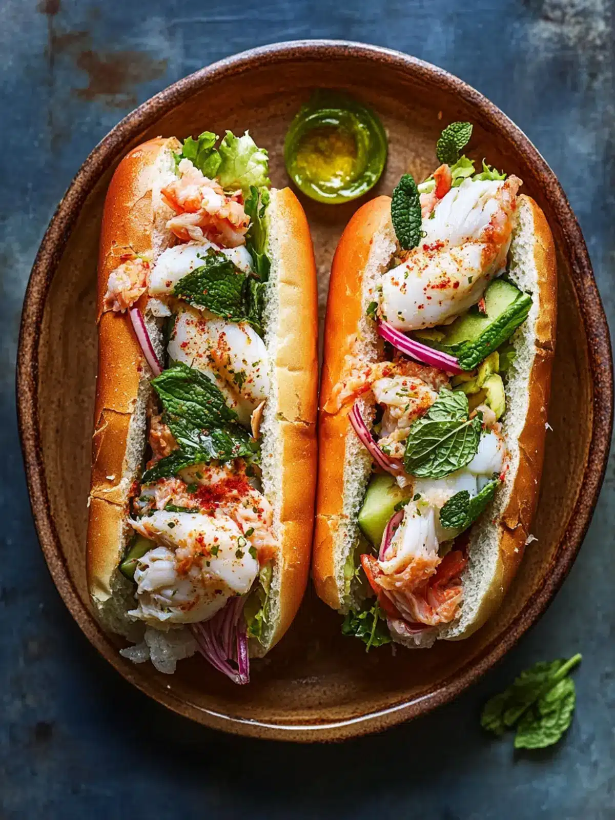 Crab Banh Mi Rolls with Zesty Umami Slaw for a Fresh Twist 3 Crab Banh Mi Rolls