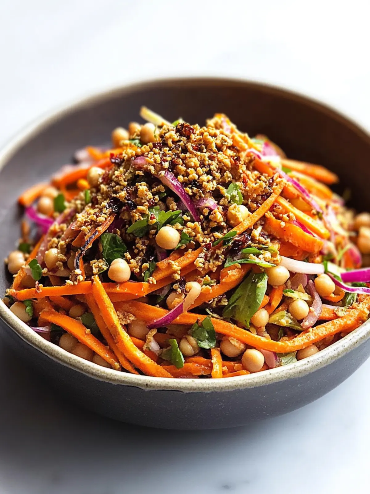 Carrot Salad with Aleppo Chickpeas & Sweet Date Vinaigrette 2 Carrot Salad with Aleppo Chickpeas & Date Vinaigrette