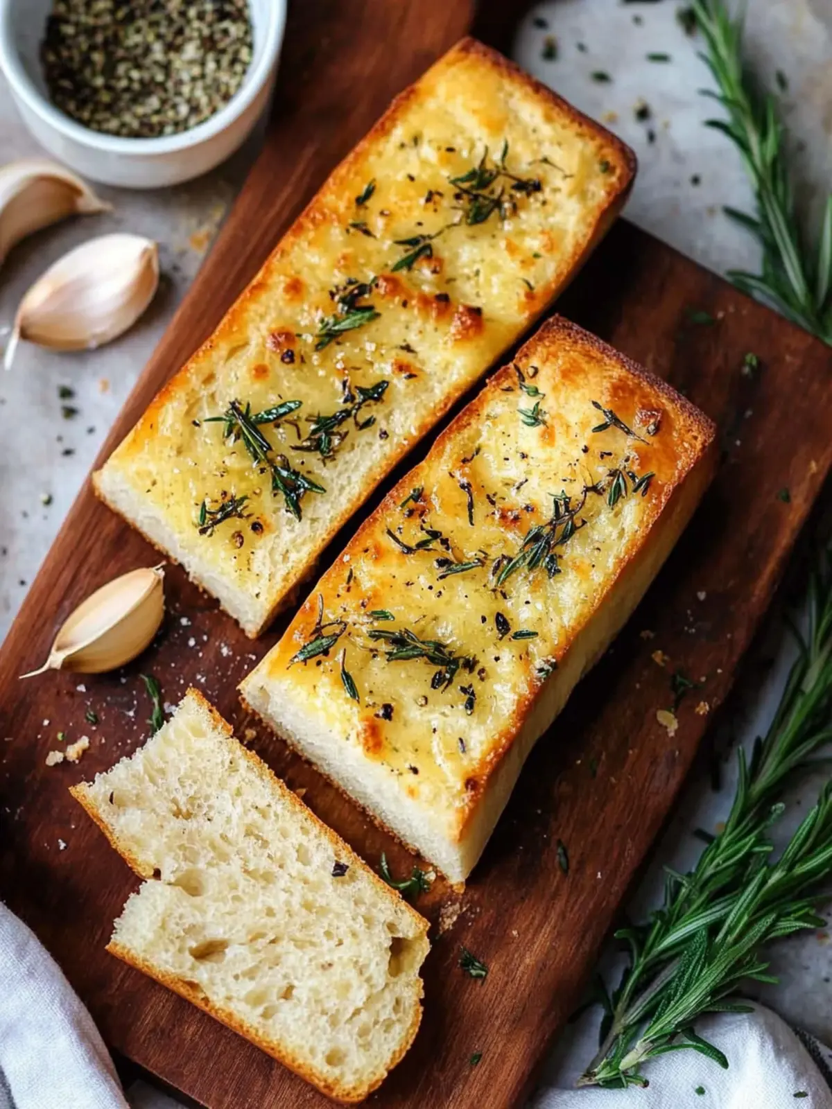 Irresistible Rosemary Thyme Garlic Bread to Elevate Your Meals 4 Rosemary Thyme Garlic Bread