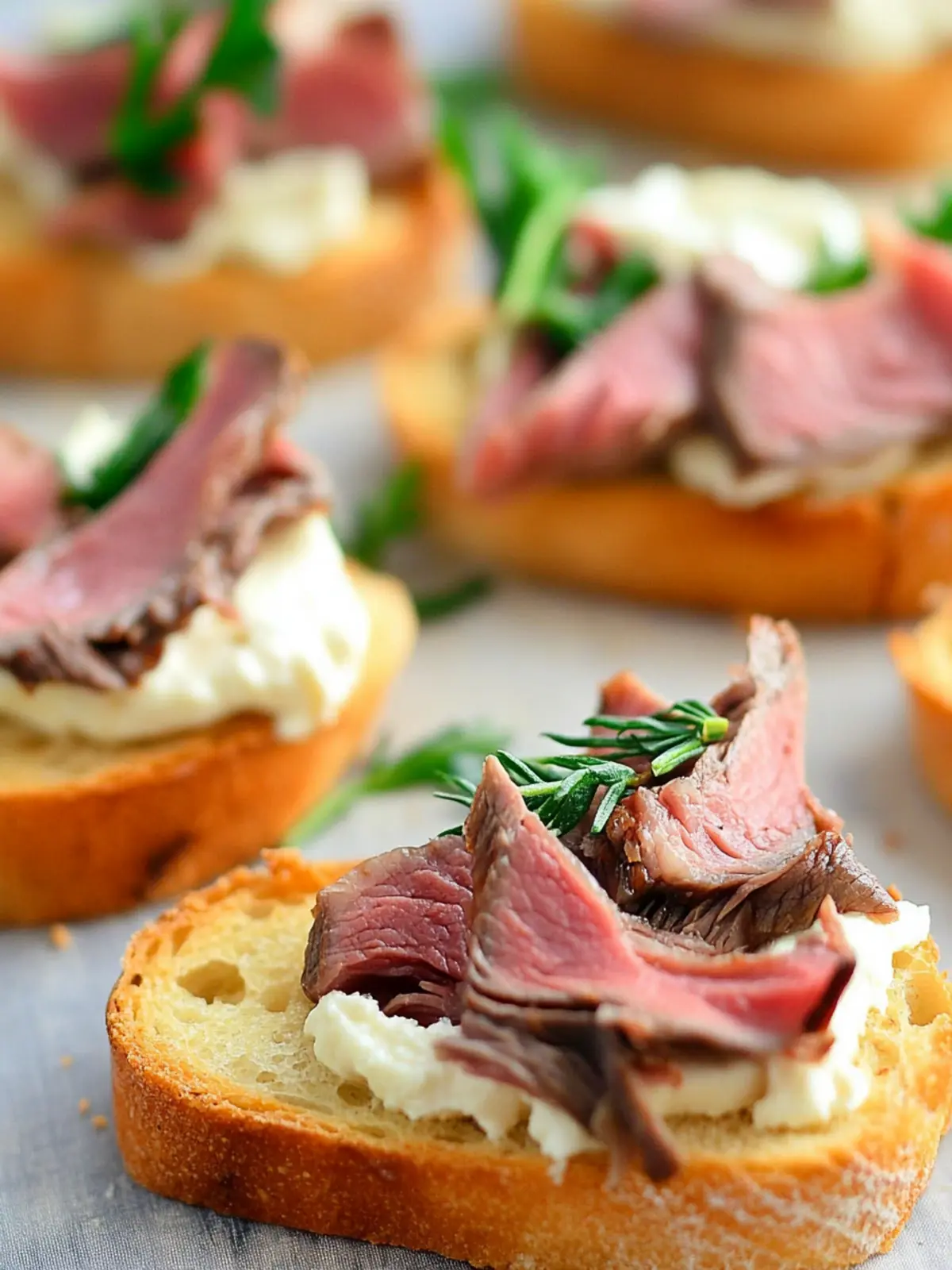 Roast Beef Crostini: The Perfect Party Starter Treat 3 Roast Beef Crostini