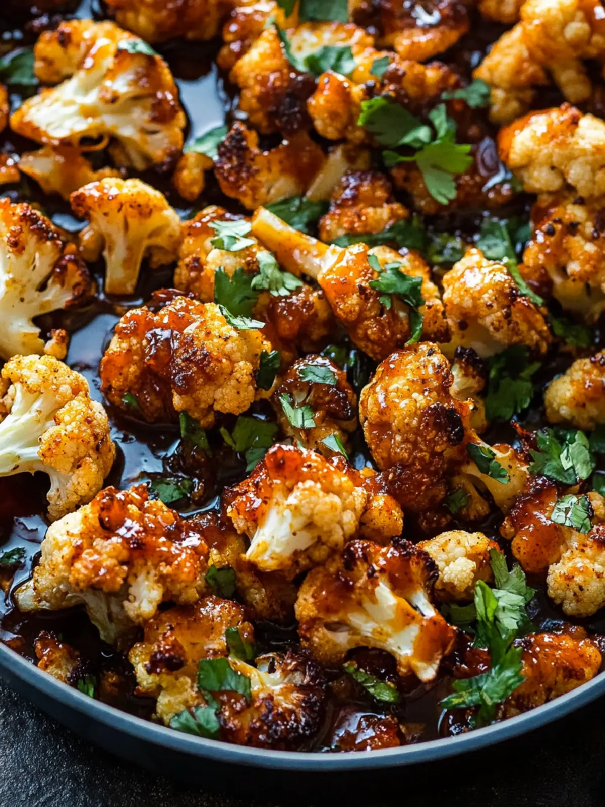 Sweet & Spicy Maple Sriracha Roasted Cauliflower Bliss 3 Maple Sriracha Roasted Cauliflower