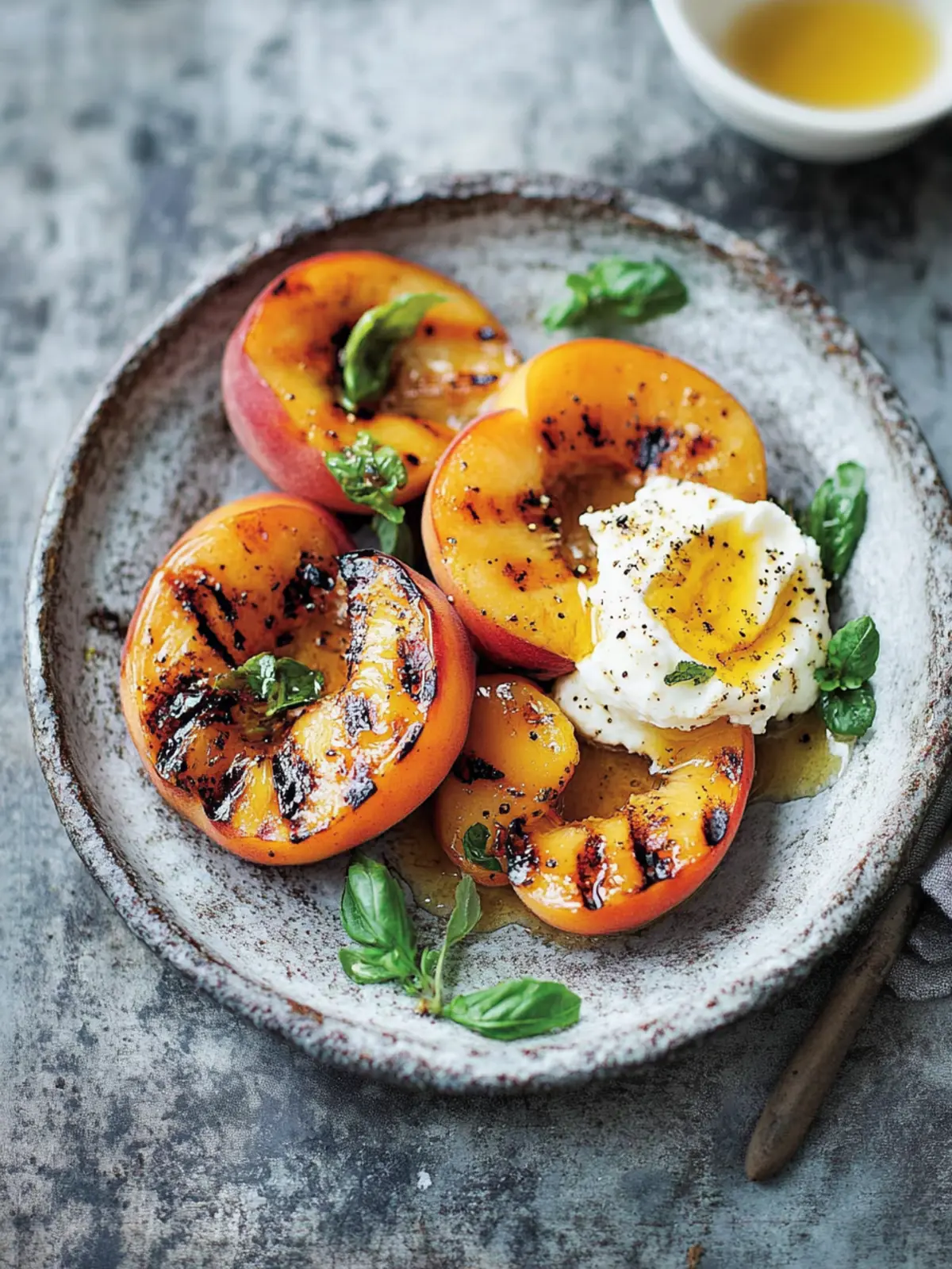 Grilled Peaches with Honey and Mascarpone: A Sweet Surprise 2 Grilled Peaches with Honey and Mascarpone