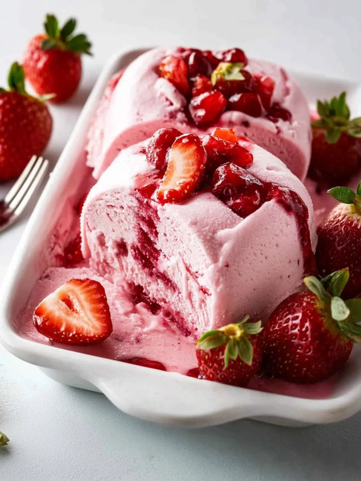 Decadent Strawberry Semifreddo You Need This Summer 4 Strawberry Semifreddo