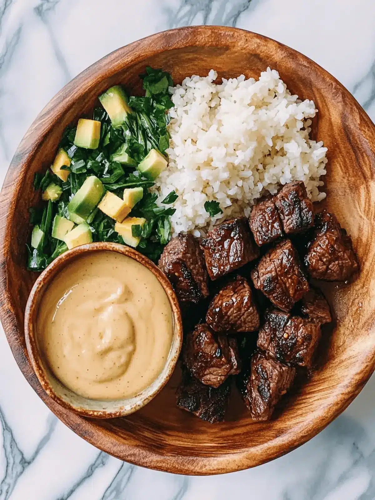 Savor Delicious Steak Bites with Miso Ginger Dressing Now 2 Steak Bites with Miso Ginger Dressing