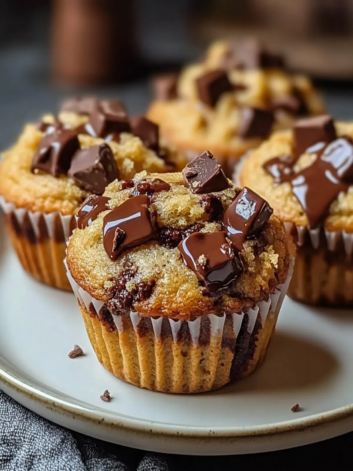 Decadent Salted Caramel Chocolate Chunk Muffins You ll Love 2 Salted Caramel Chocolate Chunk Muffins