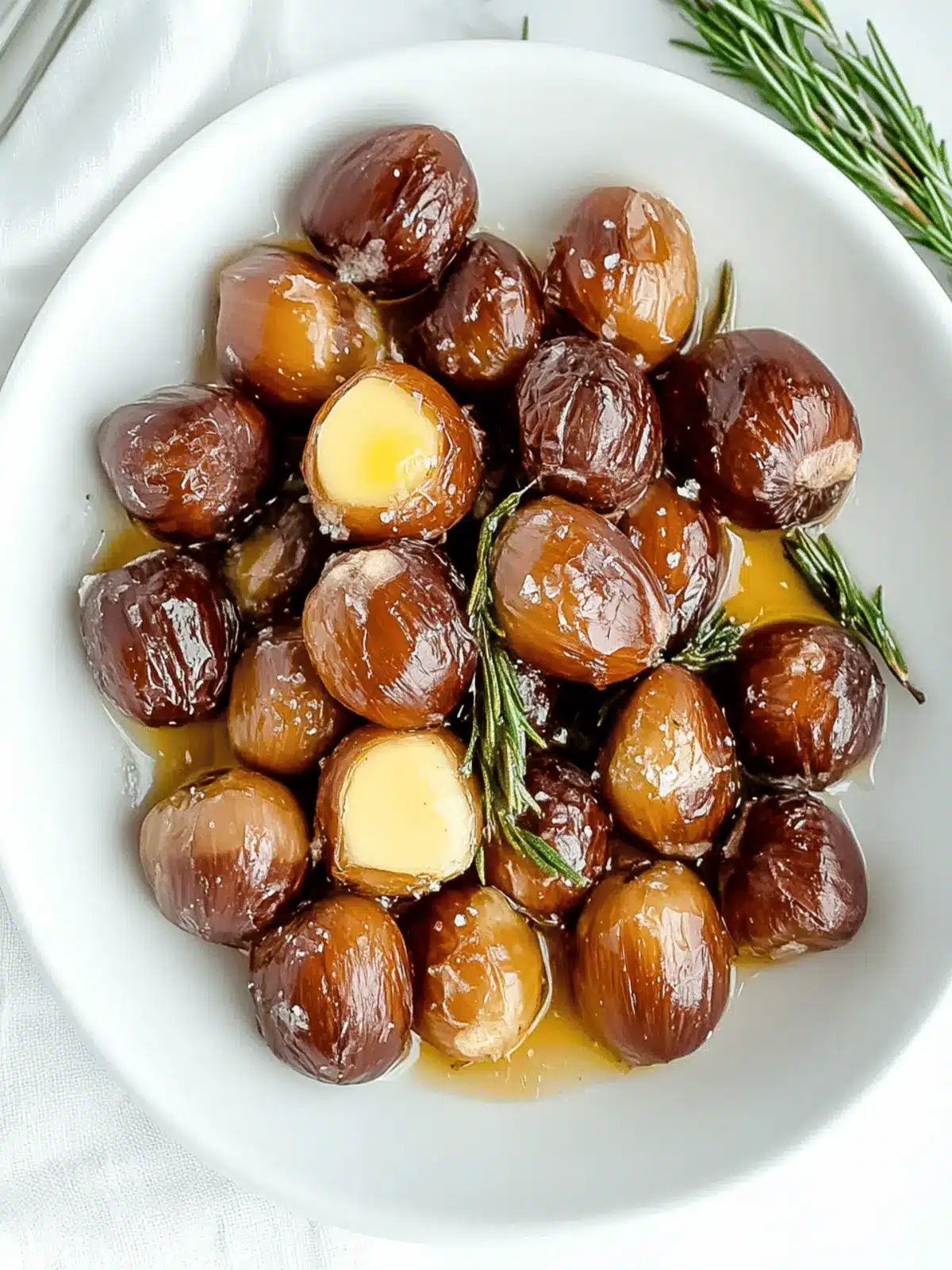 Irresistible Simple Roasted Chestnuts with Butter and Rosemary 4 Simple Roasted Chestnuts with Butter and Rosemary