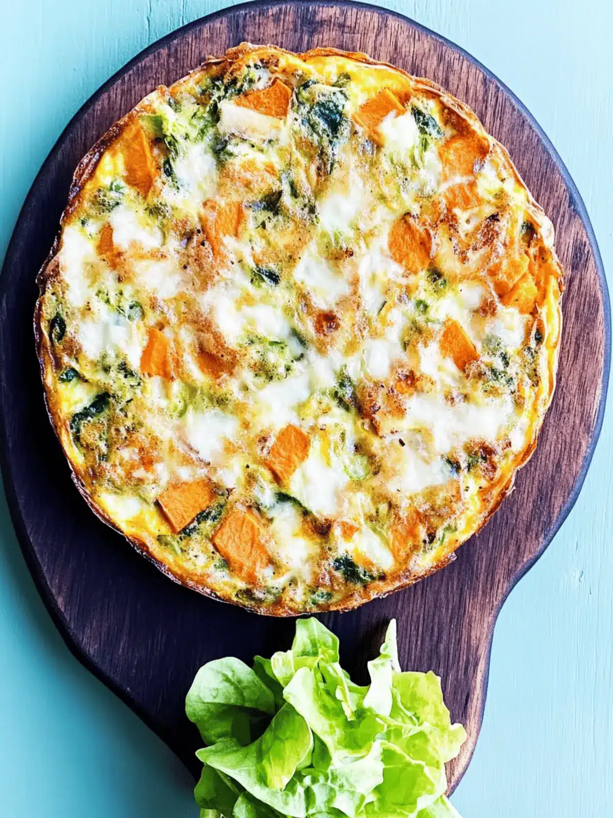 Sweet Potato & Spinach Frittata: A Quick, Healthy Delight 2 Sweet potato & spinach frittata