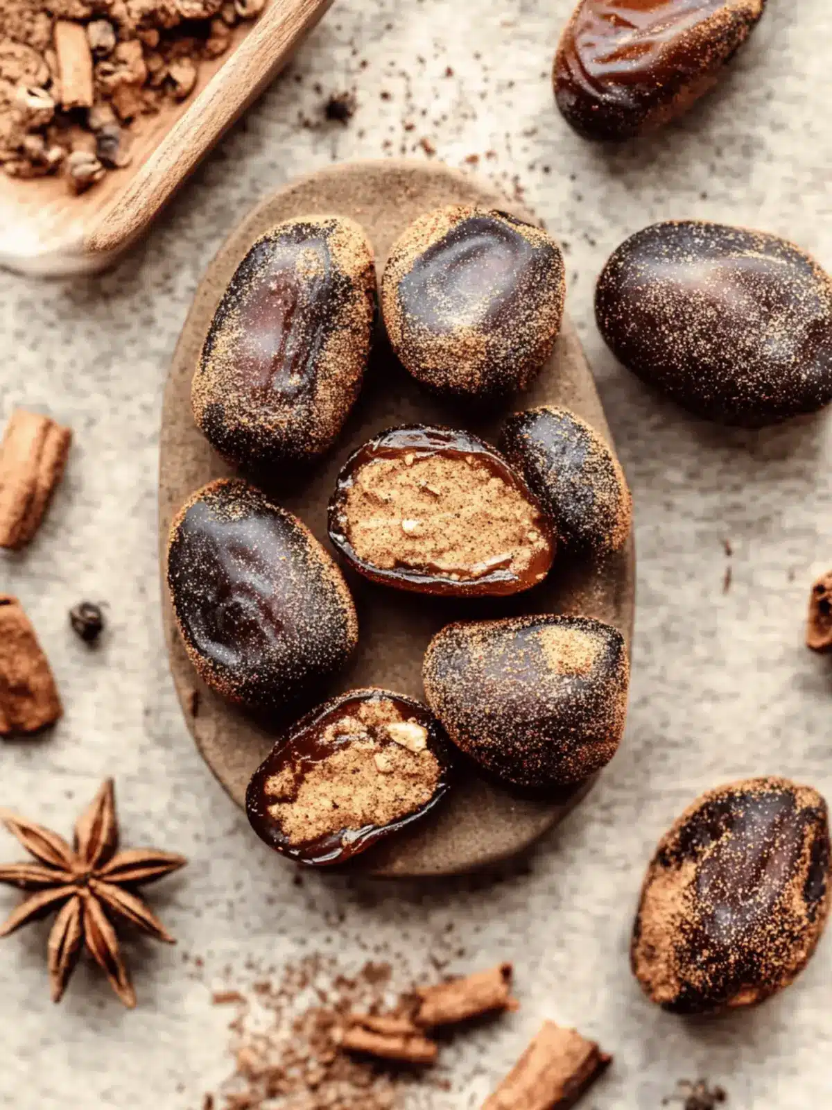 Chai Spice Stuffed Dates: Your New Favorite Holiday Treat 4 Chai spice stuffed Dates