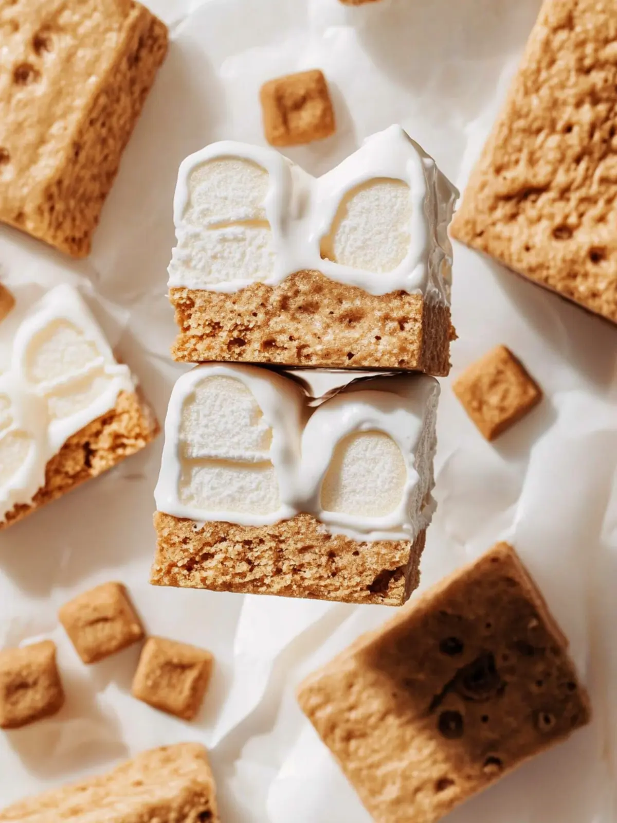 Deliciously Gooey Cookie Butter Marshmallow Treats to Share 3 Cookie Butter Marshmallow Treats