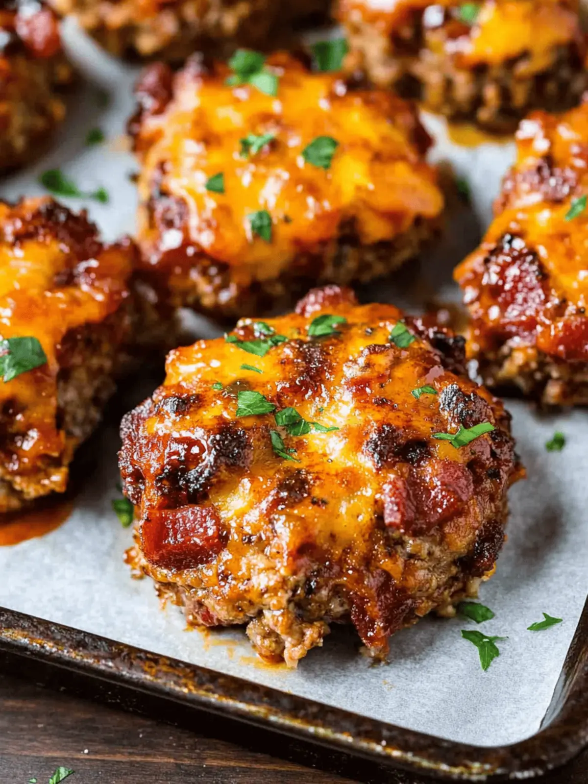 Mini BBQ Bacon Cheddar Meatloaf for Cozy Weeknight Dinners 2 Mini BBQ Bacon Cheddar Meatloaf