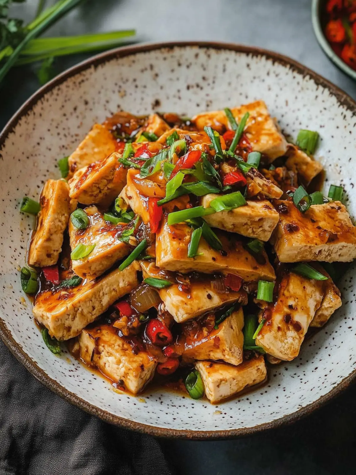 Crispy Tofu with Spicy Garlic Sauce for Bold Flavor Lovers 4 Tofu with Spicy Garlic Sauce
