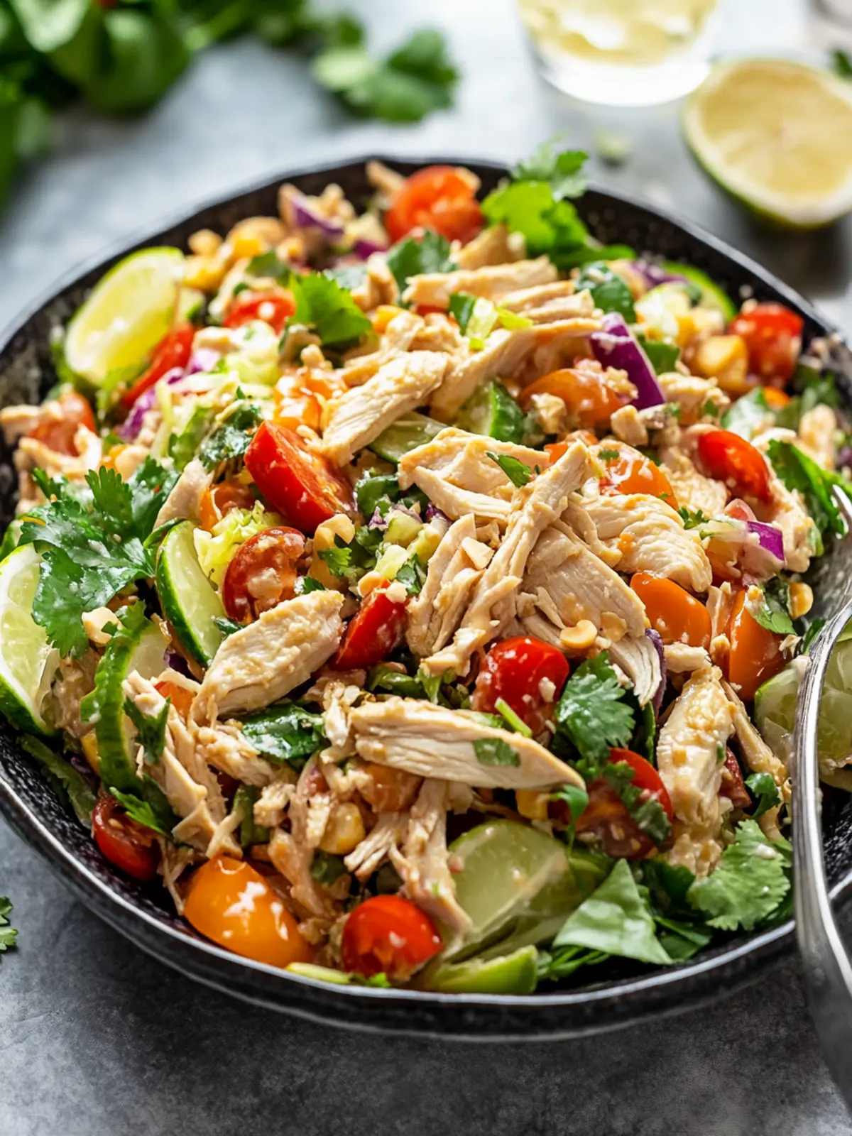 Savor the Crunch: Easy Thai Chicken Salad Heaven 3 Thai Chicken Salad
