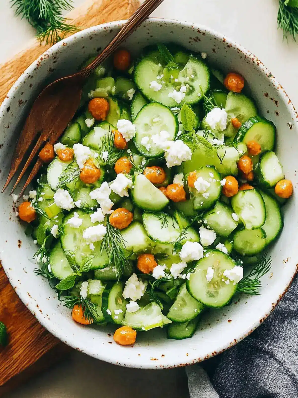 Cucumber Salad with Fresh Dill & Mint That Refreshes Every Bite 4 Cucumber Salad with Fresh Dill & Mint