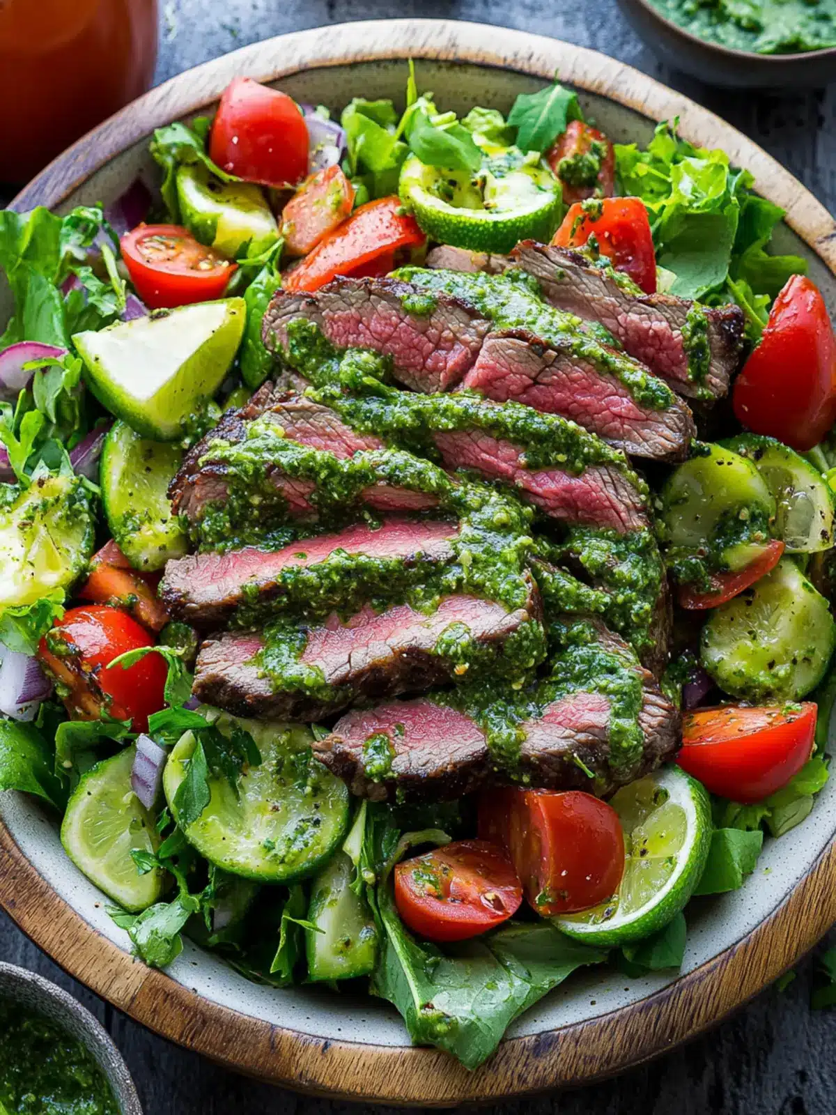 Chimichurri Steak Salad: A Zesty Twist on Grilled Goodness 3 Chimichurri Steak Salad