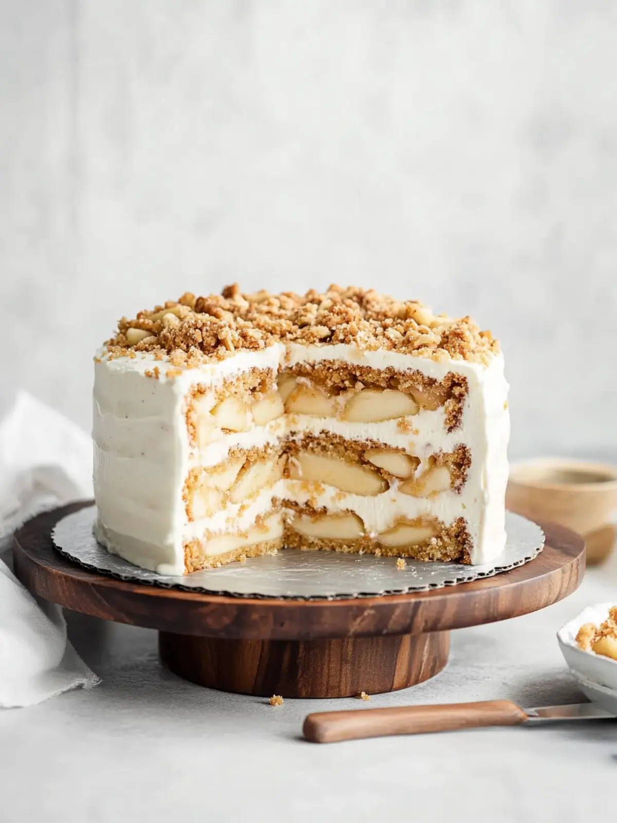 Decadent Apple Crumble Ice Cream Cake: A Cozy Delight 4 Apple Crumble Ice Cream Cake