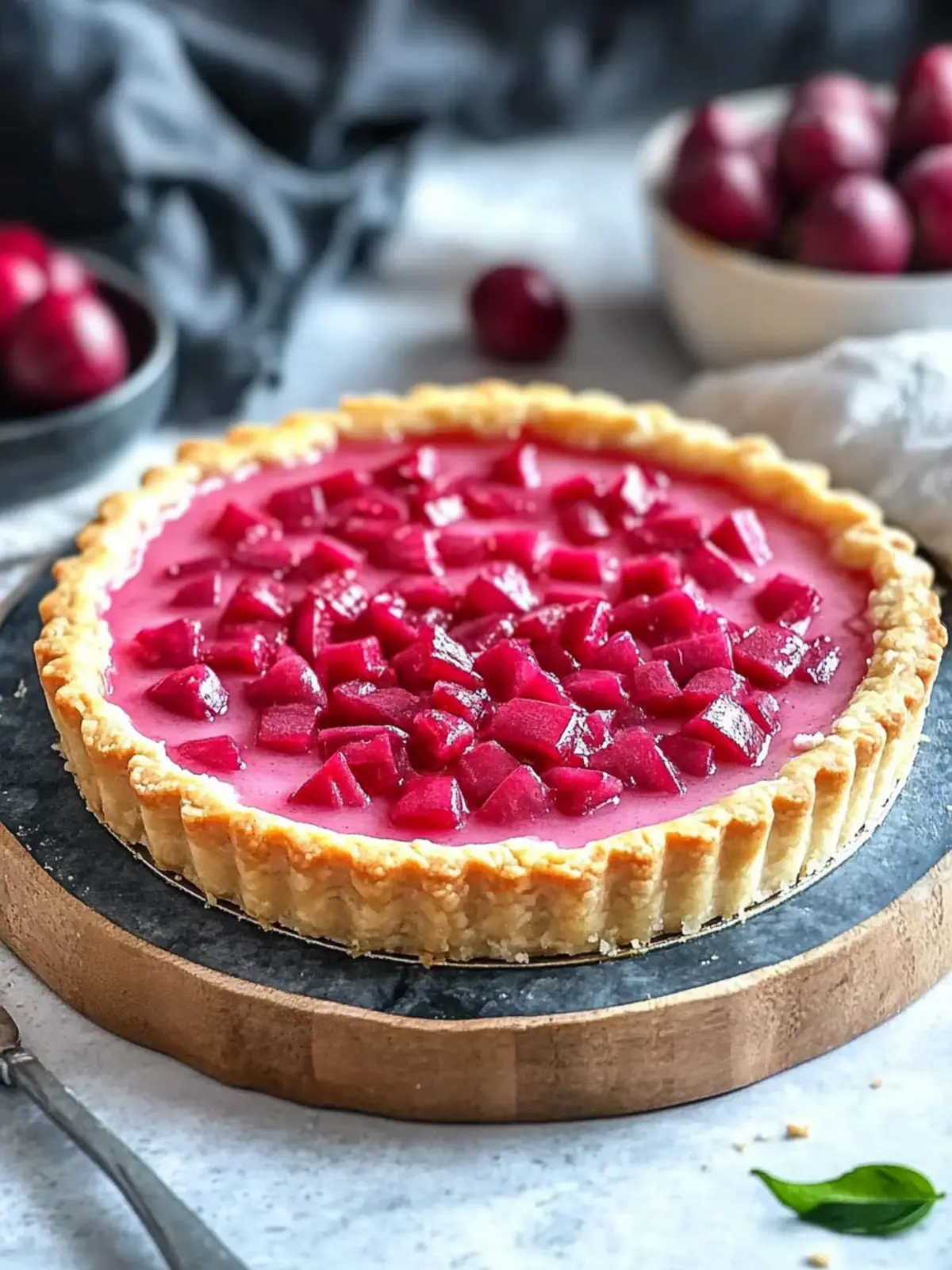 Sweet Rhubarb Custard Tart: A Springtime Delight You'll Love 3 Sweet Rhubarb Custard Tart
