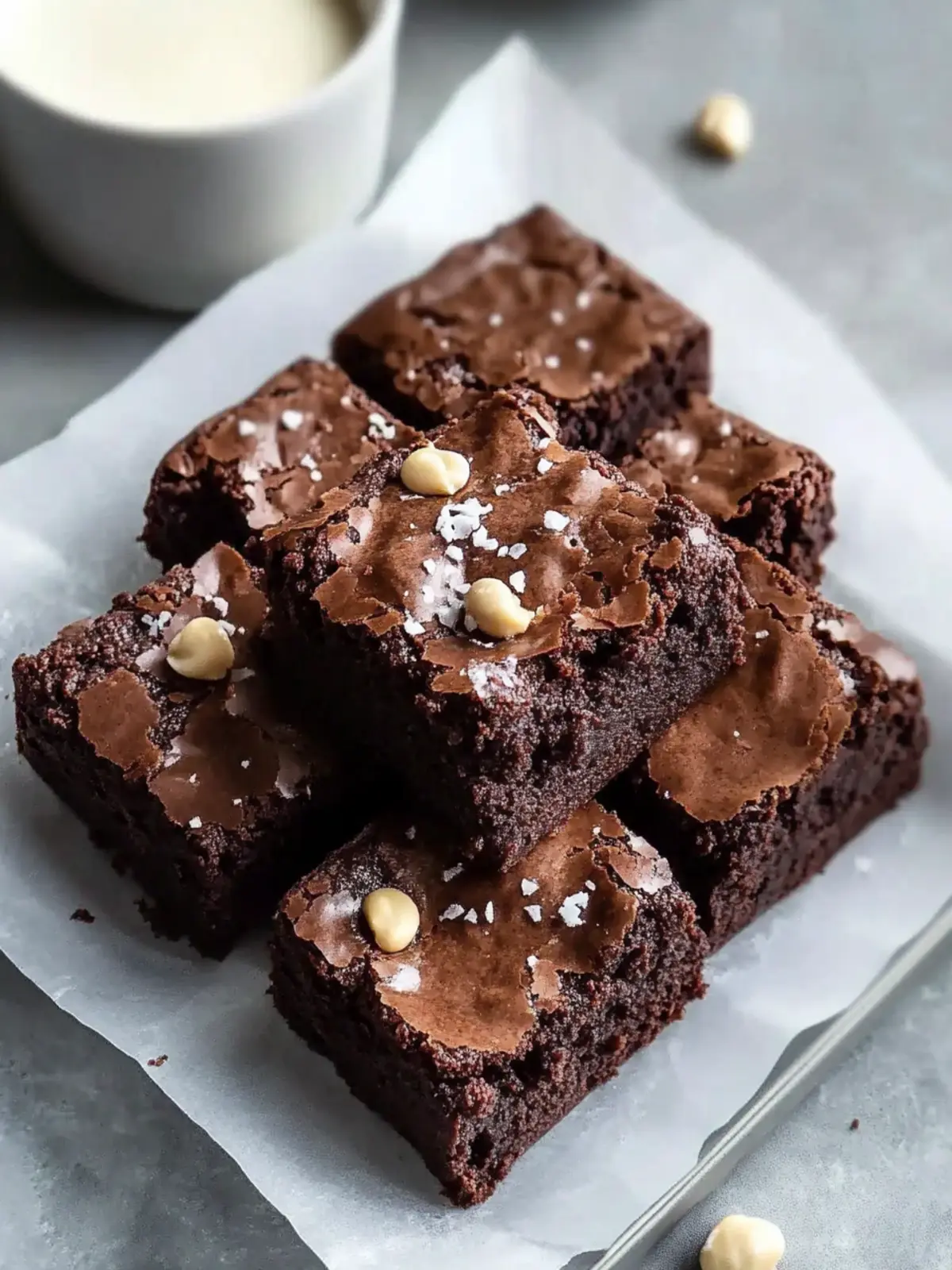 Decadent 5-Ingredient High Protein Greek Yogurt Brownies 2 5-Ingredient High Protein Greek Yogurt Brownies